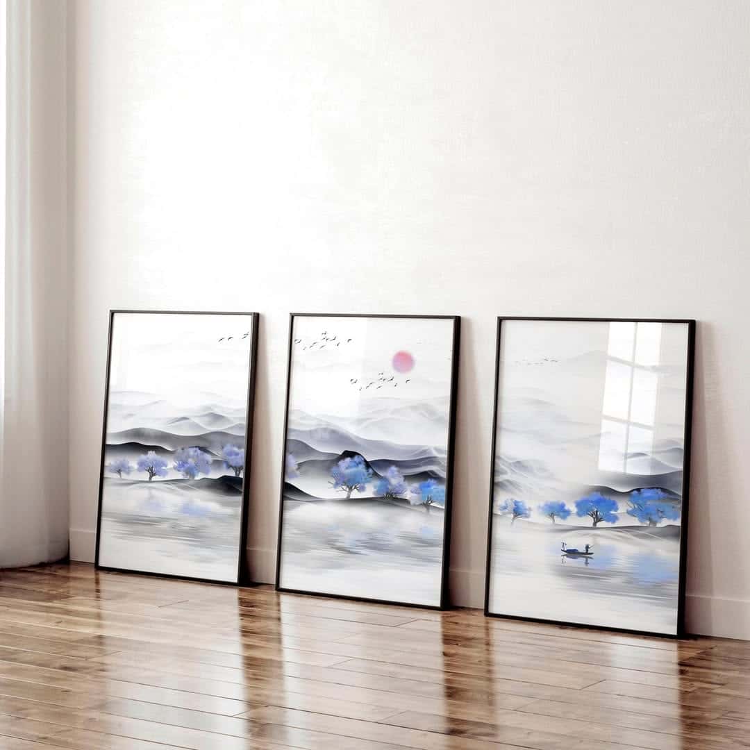 Landscape Artwork | Nature Wall Art | Trio, A2 at XILEF Art
