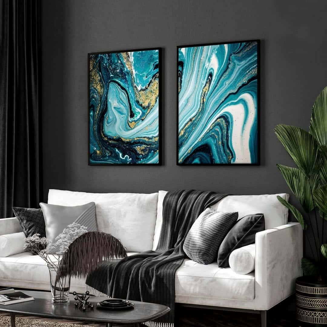 Abstract Artwork | Modern Wall Art Style | Duo, A2 at XILEF Art