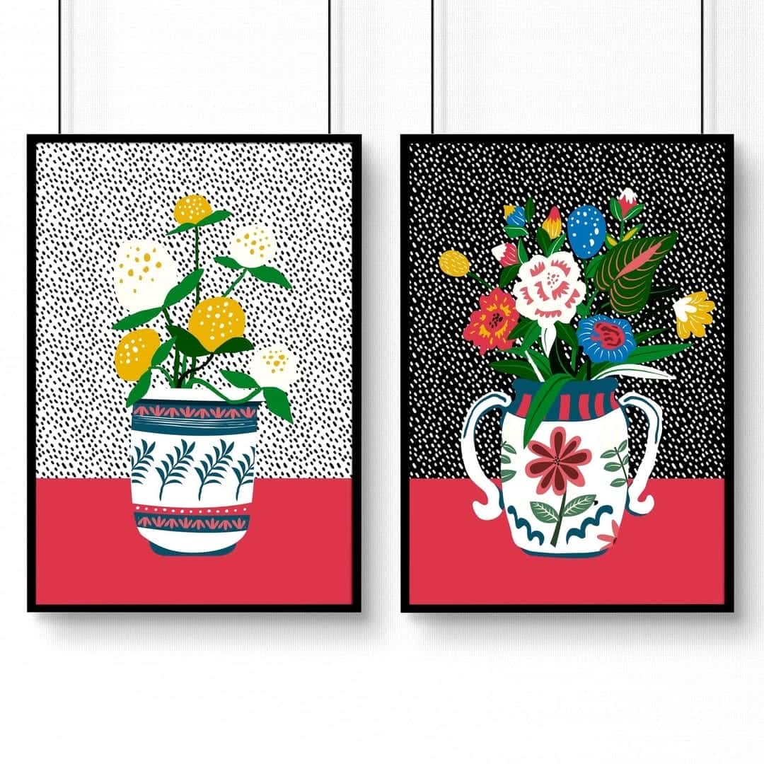 Kitchen or Dining Artwork | Home Wall Art | Duo, A2 at XILEF Art