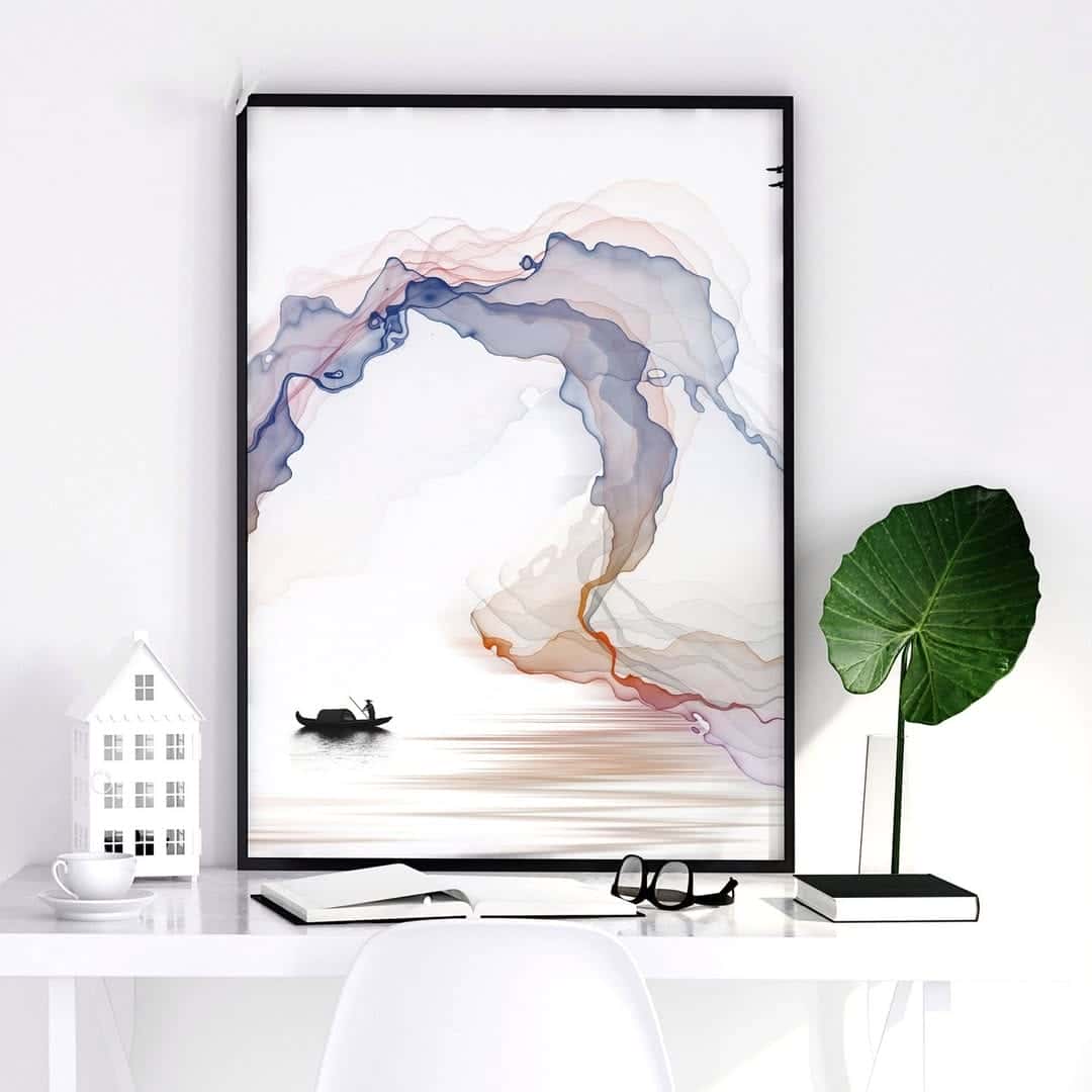 Abstract Artwork | Modern Wall Art Style | Single, A2 at XILEF Art