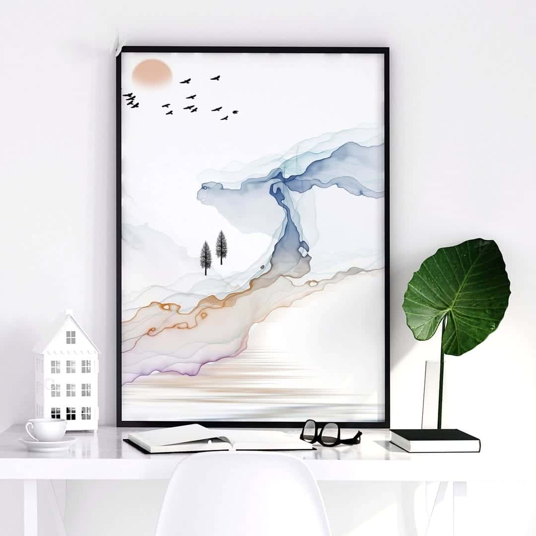 Abstract Artwork | Modern Wall Art Style | Single, A2 at XILEF Art