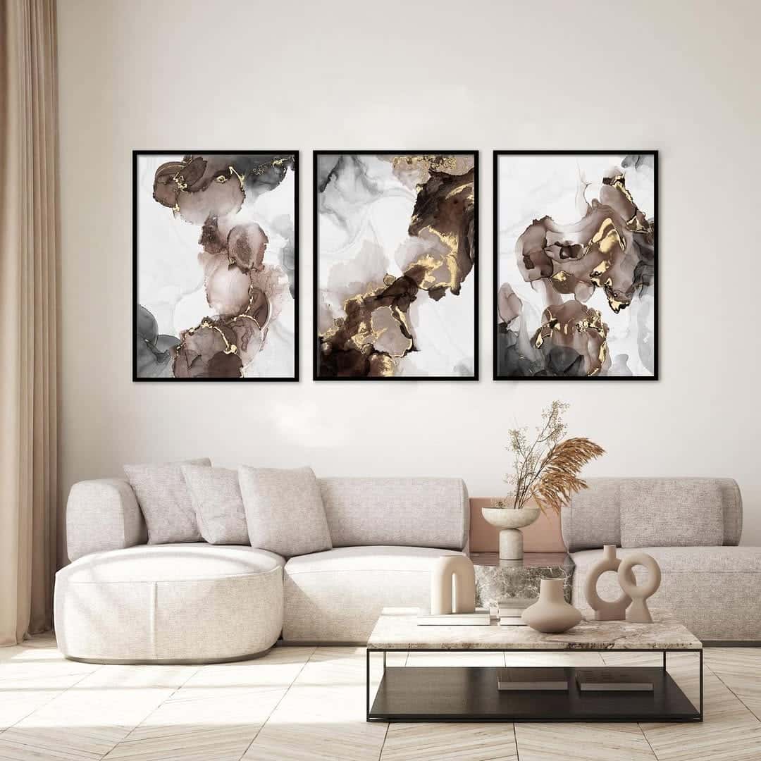 Abstract Artwork | Modern Wall Art Style | Trio, A2 at XILEF Art