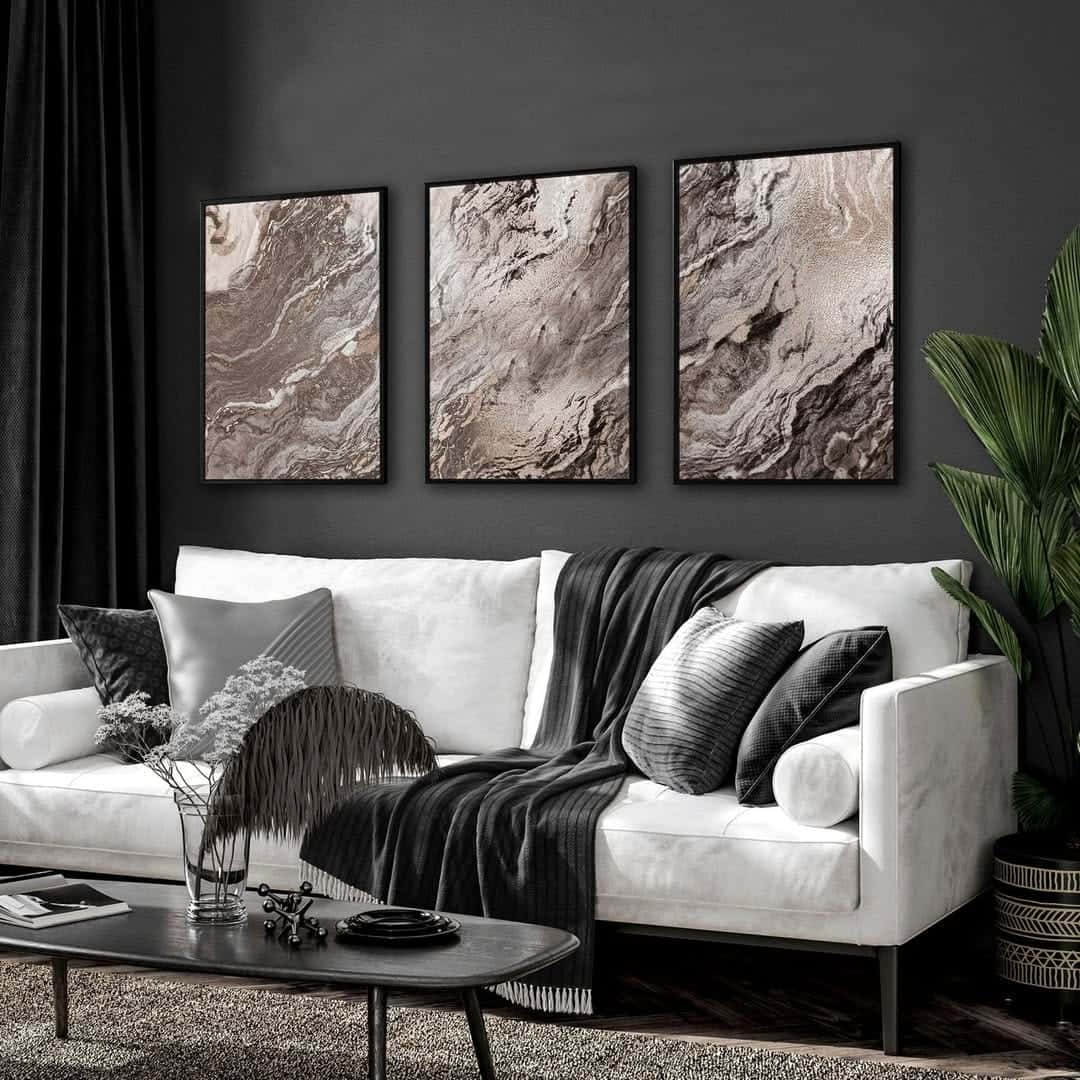 Abstract Artwork | Modern Wall Art Style | Trio, A2 at XILEF Art