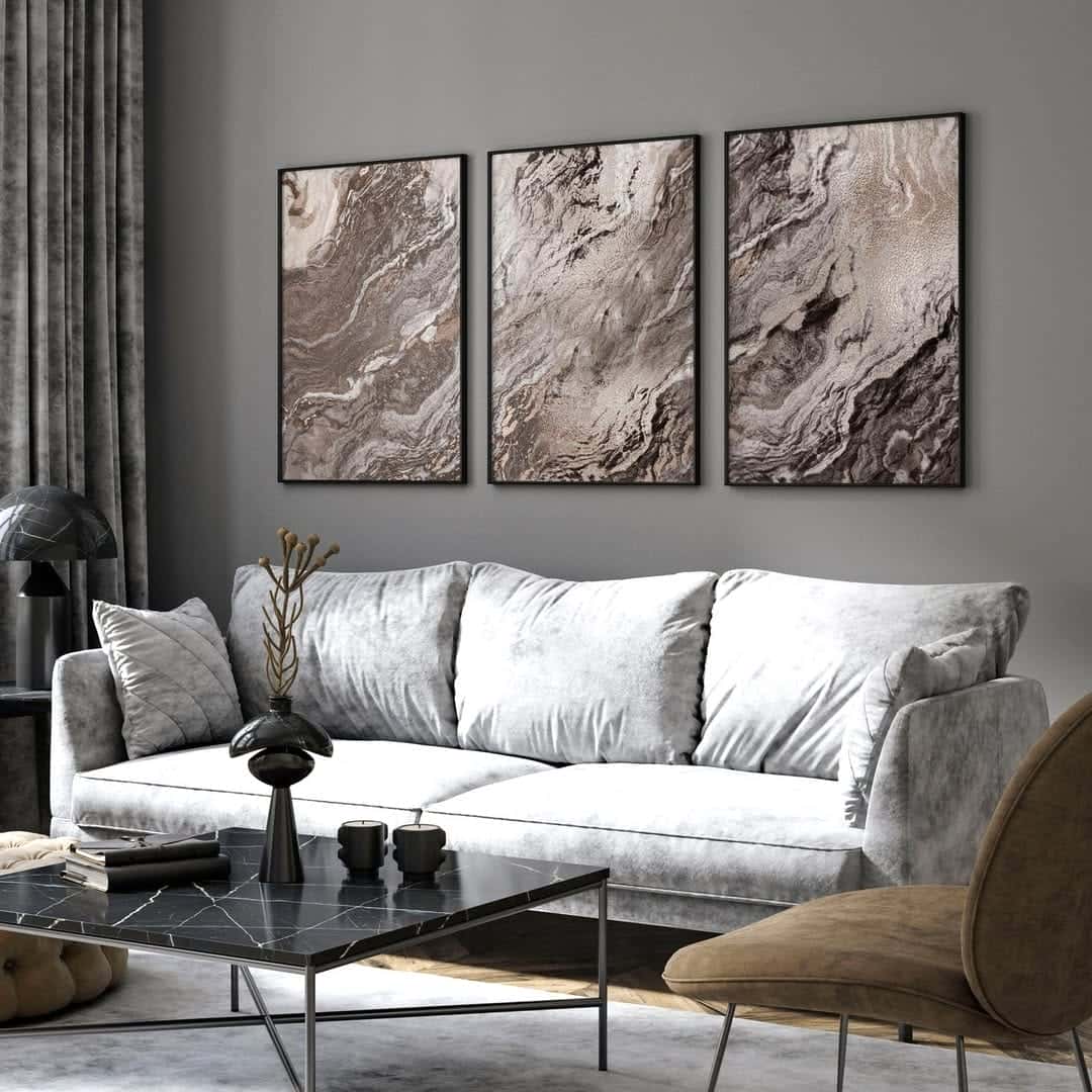 Abstract Artwork | Modern Wall Art Style | Trio, A2 at XILEF Art