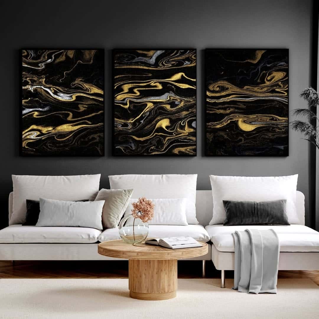 Abstract Artwork | Modern Wall Art Style | Trio, A2 at XILEF Art
