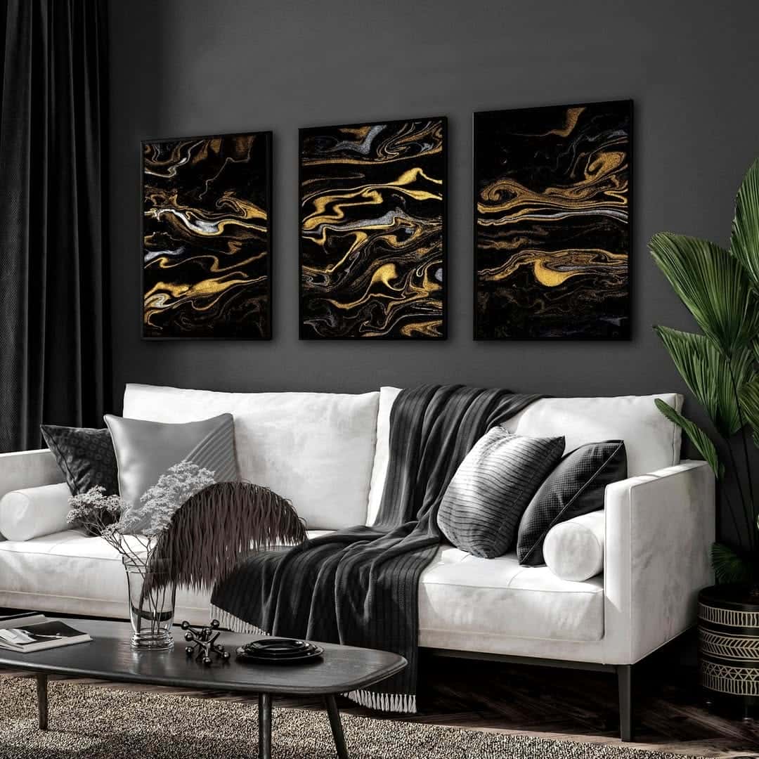 Abstract Artwork | Modern Wall Art Style | Trio, A2 at XILEF Art