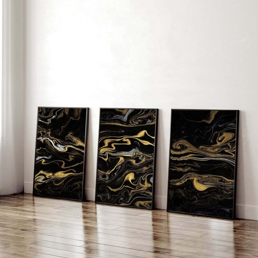 Abstract Artwork | Modern Wall Art Style | Trio, A2 at XILEF Art