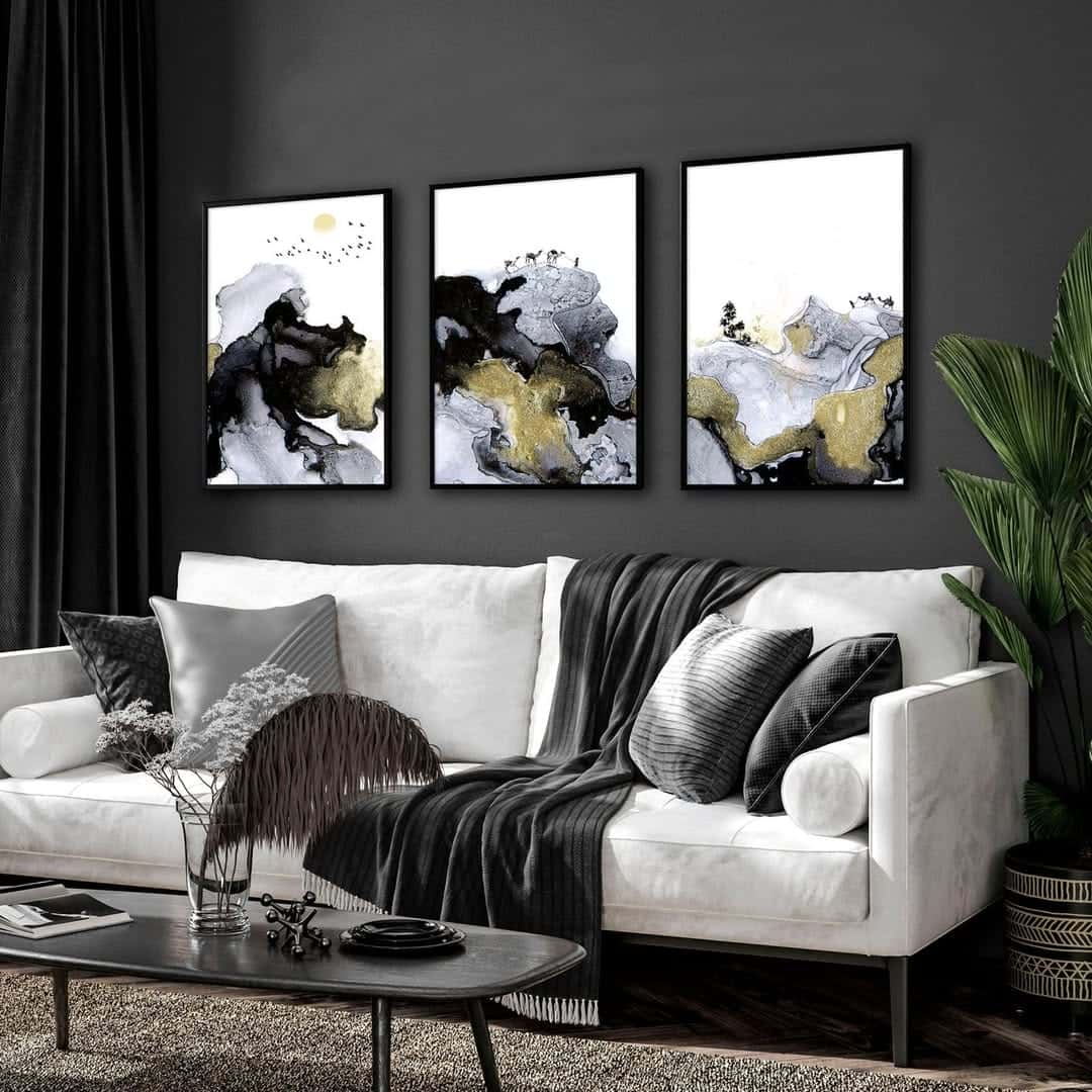 Abstract Artwork | Modern Wall Art Style | Trio, A2 at XILEF Art