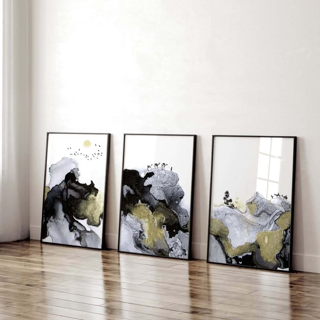 Abstract Artwork | Modern Wall Art Style | Trio, A2 at XILEF Art