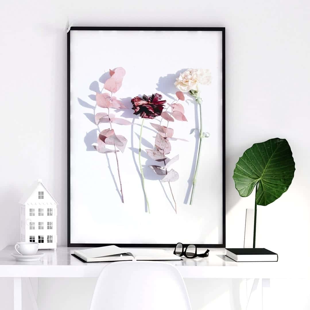 Flowers Artwork | Floral Nature Wall Art | Single, A2 at XILEF Art