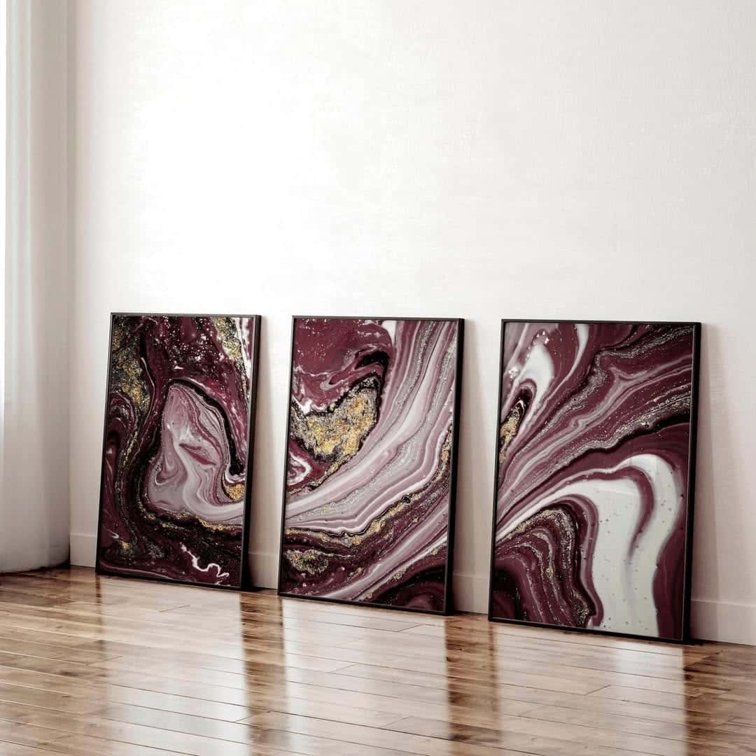 Abstract Artwork | Modern Wall Art Style | Trio, A2 at XILEF Art