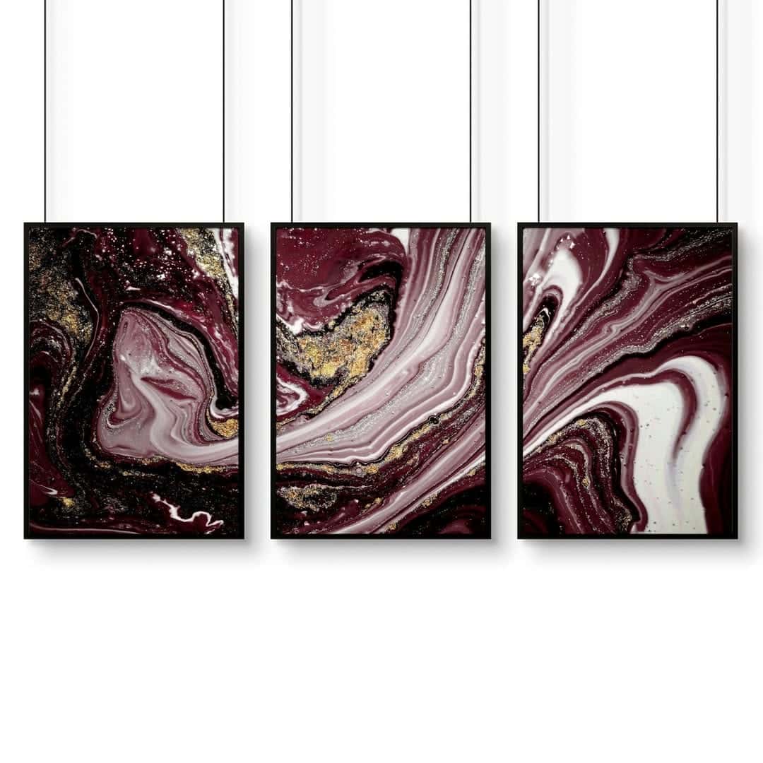 Abstract Artwork | Modern Wall Art Style | Trio, A2 at XILEF Art