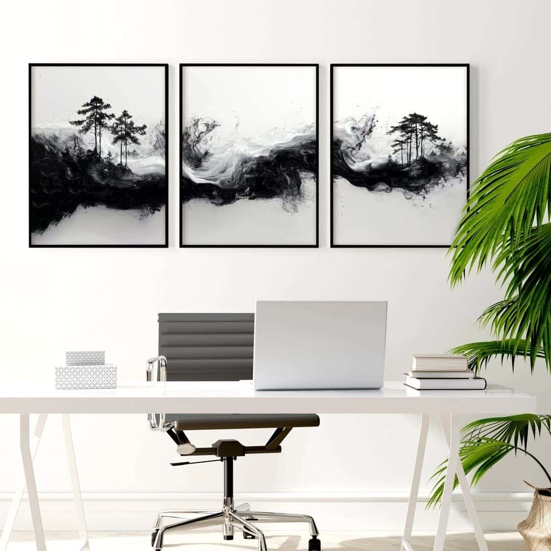 Landscape Artwork | Nature Wall Art | Trio, A2 at XILEF Art