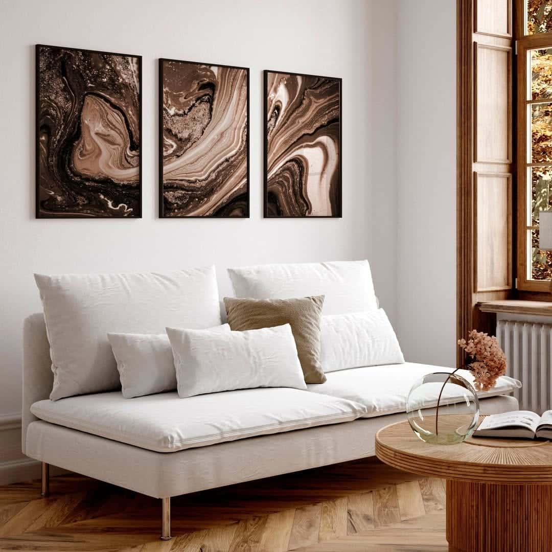 Abstract Artwork | Modern Wall Art Style | Trio, A2 at XILEF Art