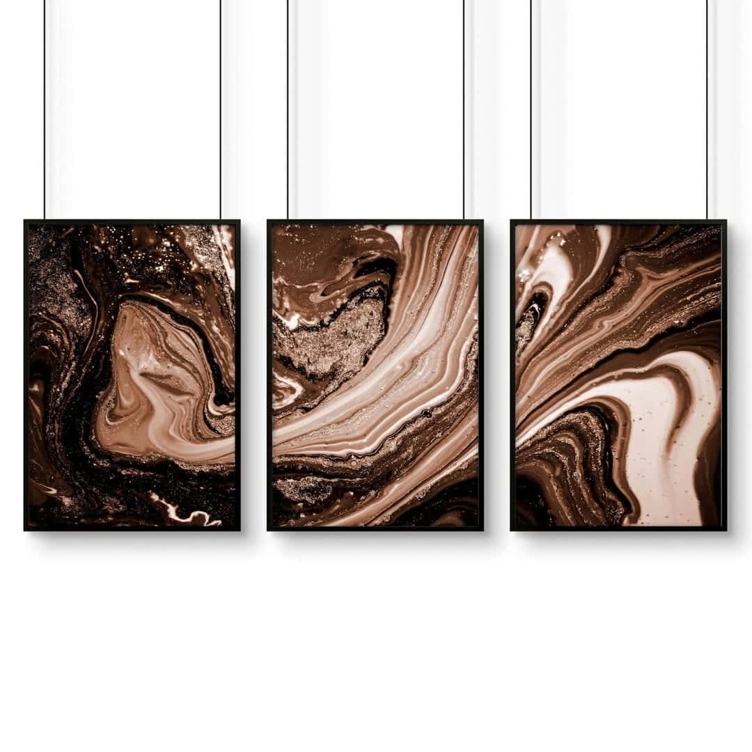 Abstract Artwork | Modern Wall Art Style | Trio, A2 at XILEF Art
