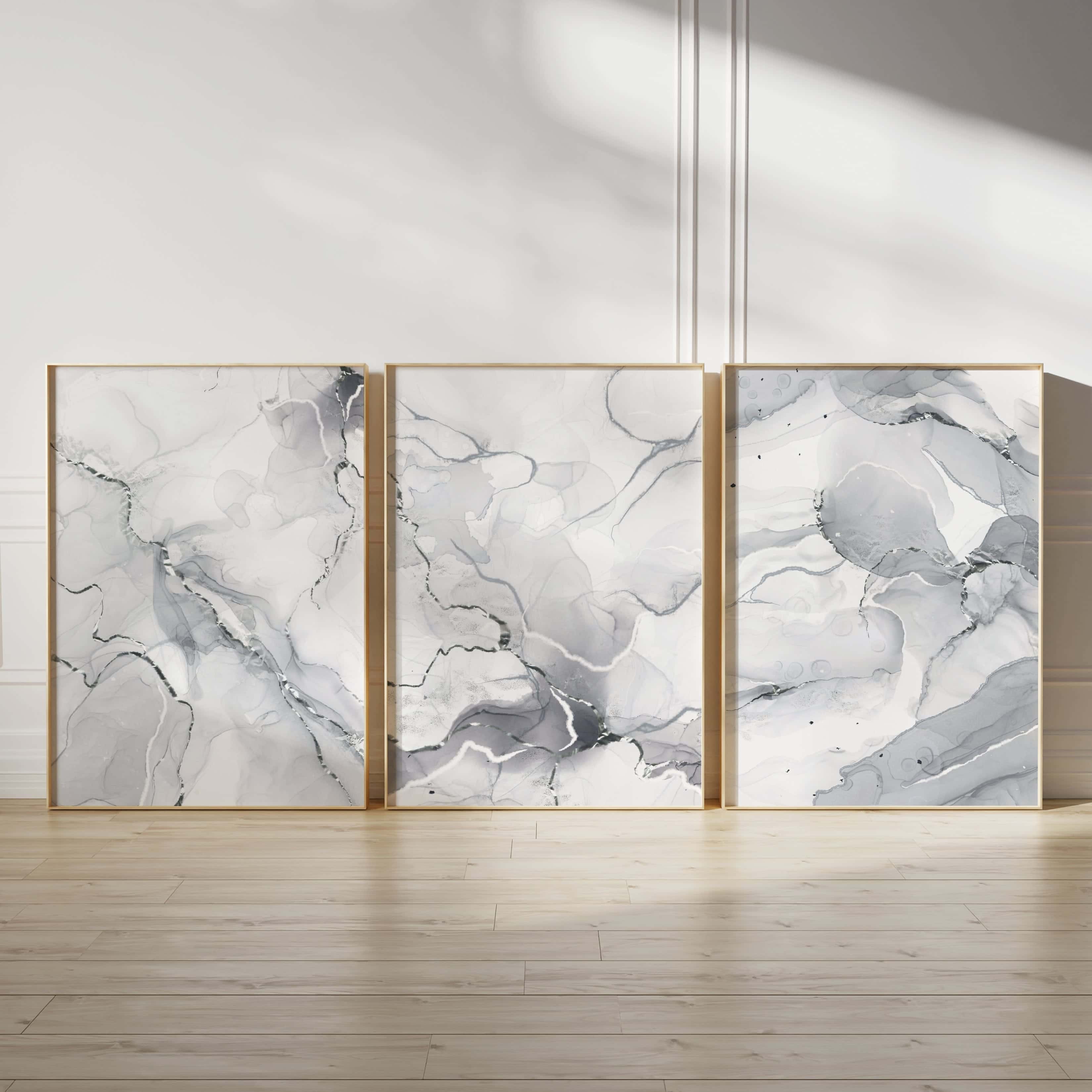 Minimalist Artwork | Modest Wall Art Style | Trio Set, A2 at XILEF Art