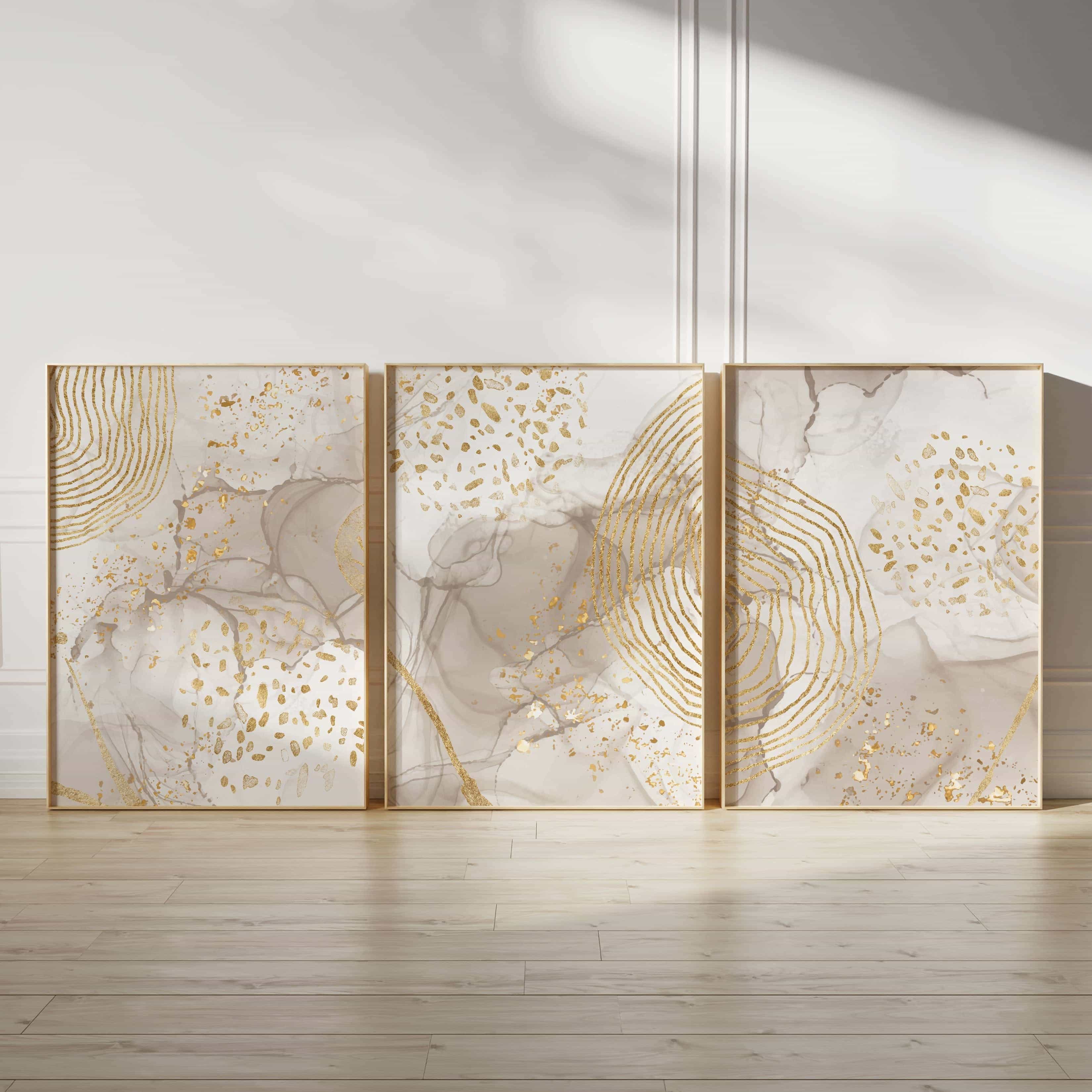 Minimalist Artwork | Modest Wall Art Style | Trio Set, A2 at XILEF Art