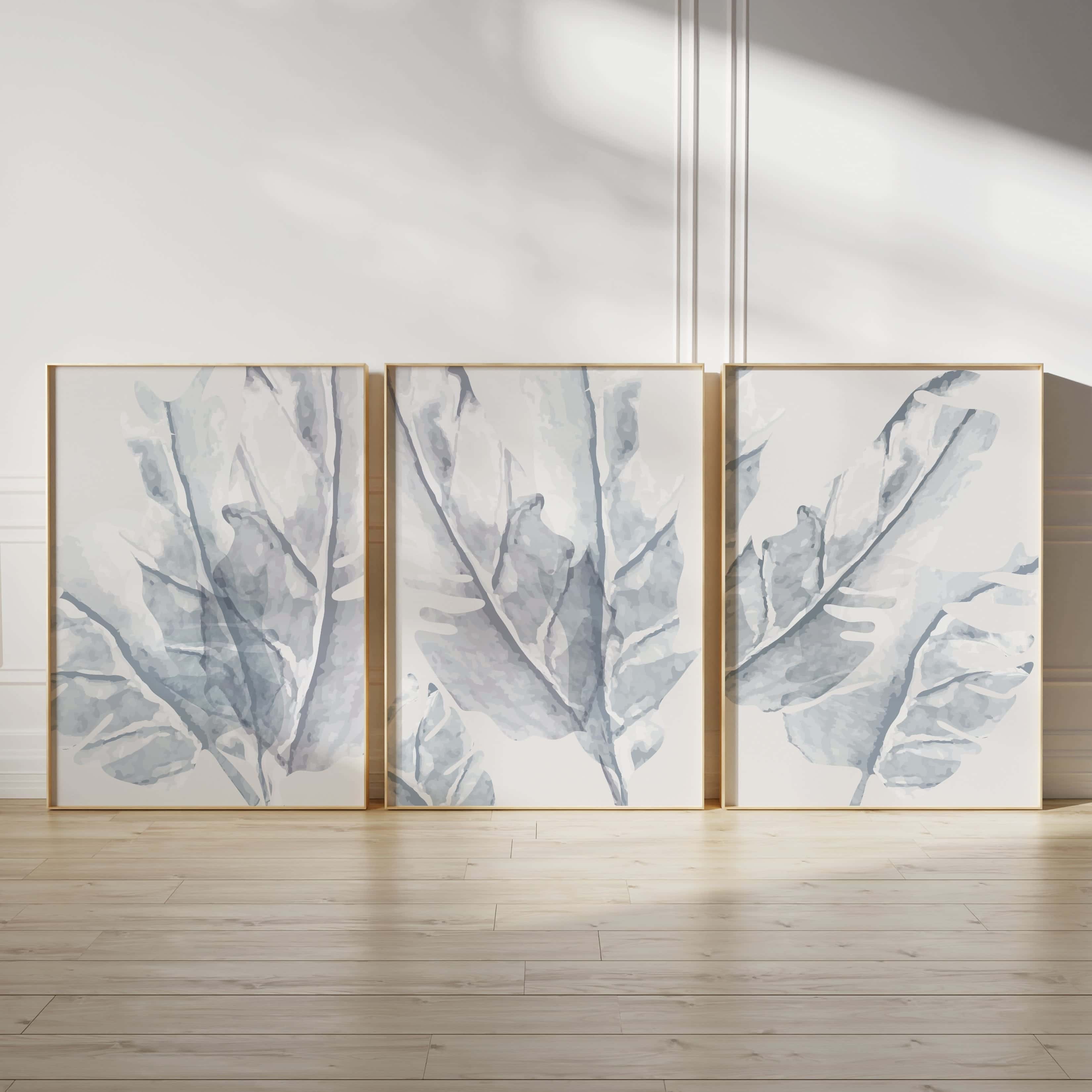 Minimalist Artwork | Modest Wall Art Style | Trio Set, A2 at XILEF Art