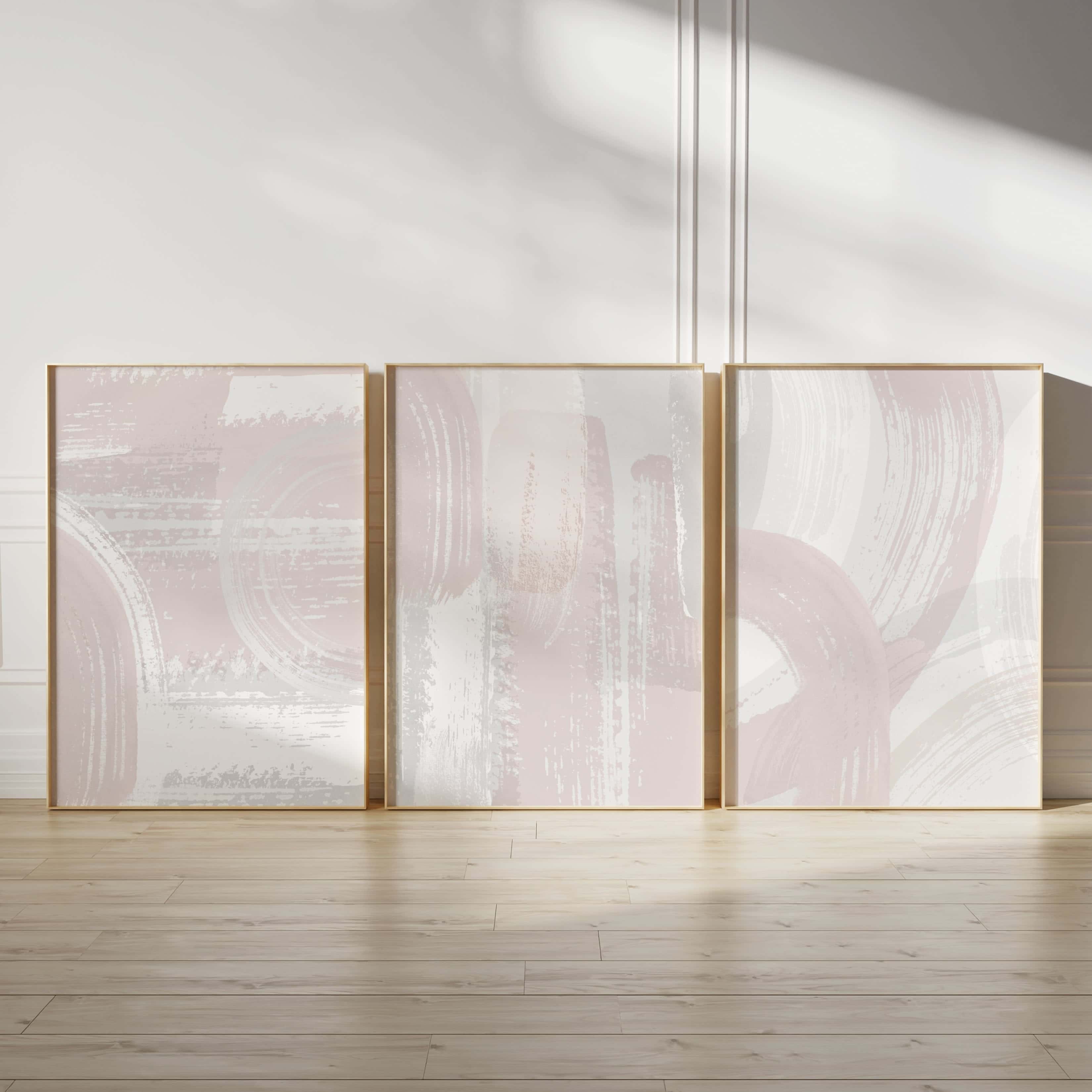 Minimalist Artwork | Modest Wall Art Style | Trio Set, A2 at XILEF Art