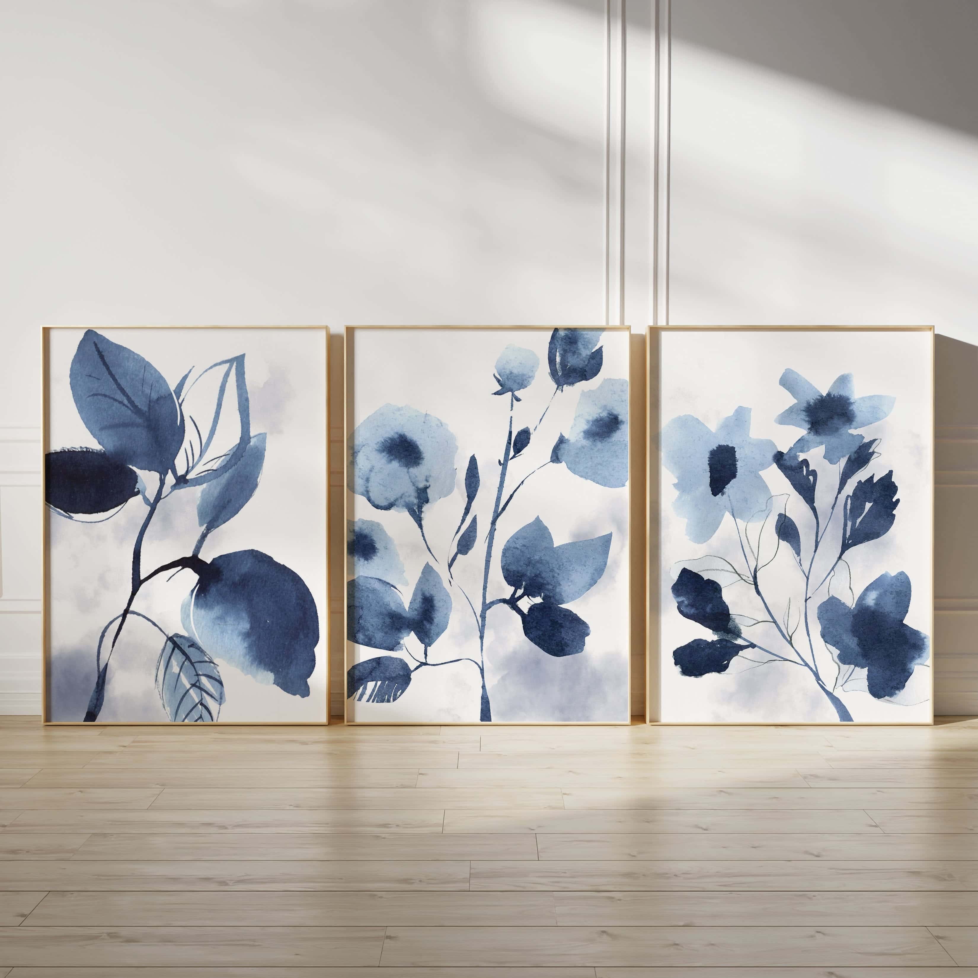 Minimalist Artwork | Modest Wall Art Style | Trio Set, A2 at XILEF Art