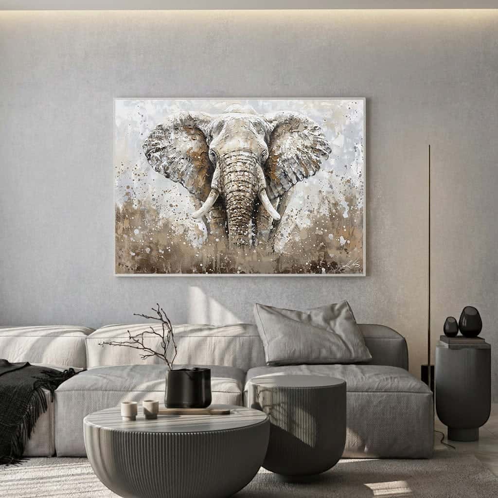 Elephant | Wildlife Artwork | Nature Wall Art | A2 at XILEF Art