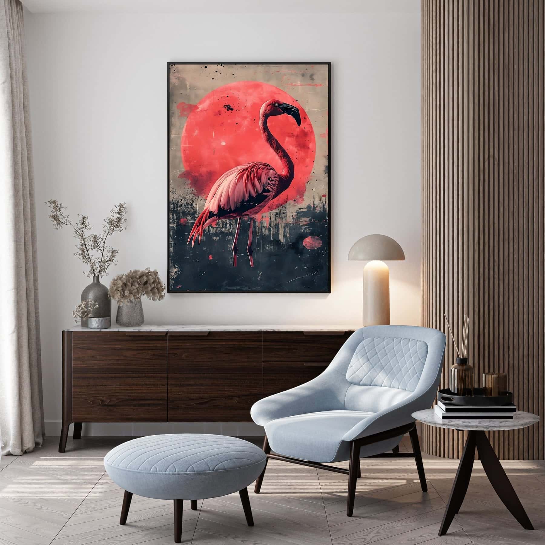 Flamingo | Wildlife Artwork | Nature Wall Art | A2 at XILEF Art