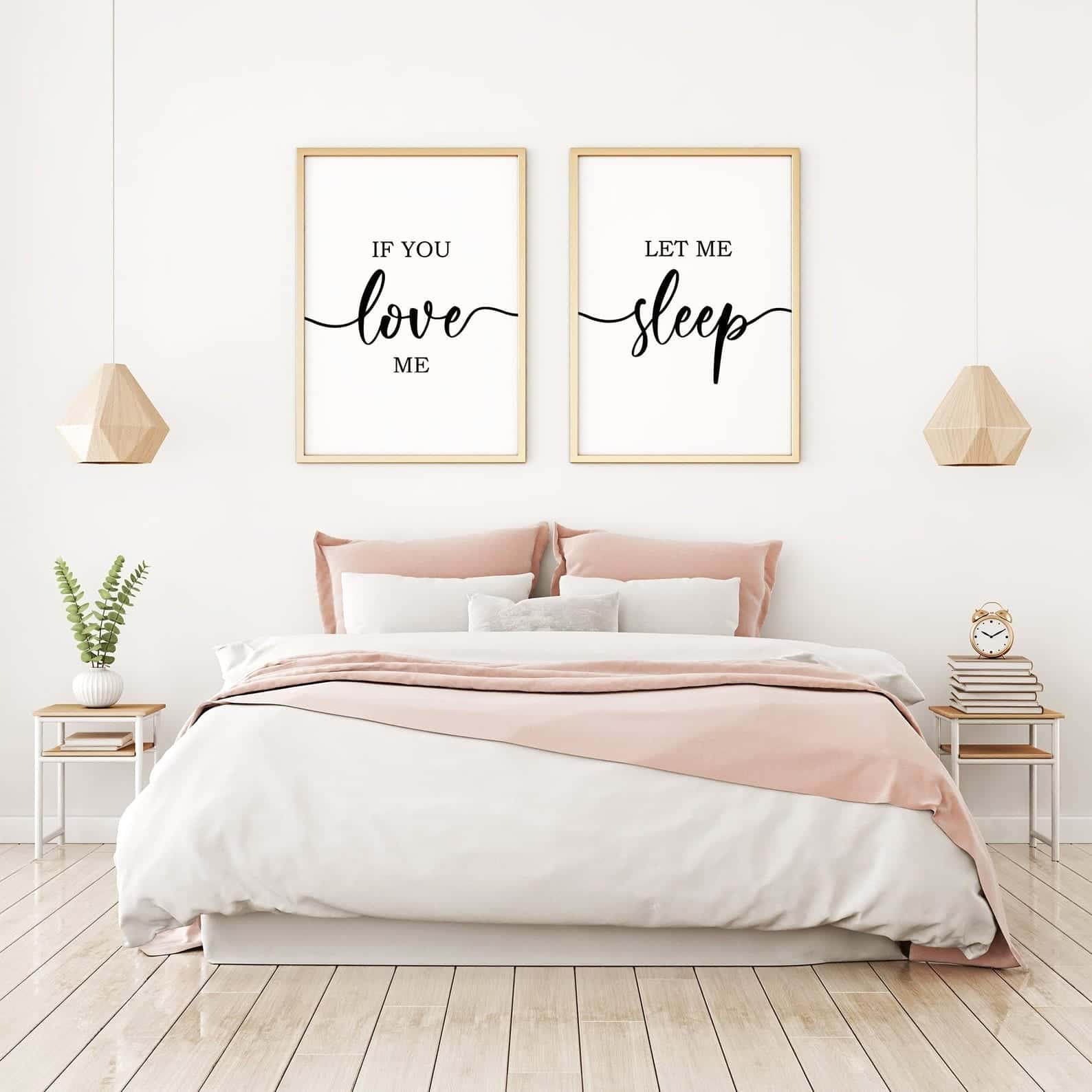 If You Love Me, Let Me Sleep | Gift for Sleep Lovers and Singles | Duo Set, A2 at XILEF Art
