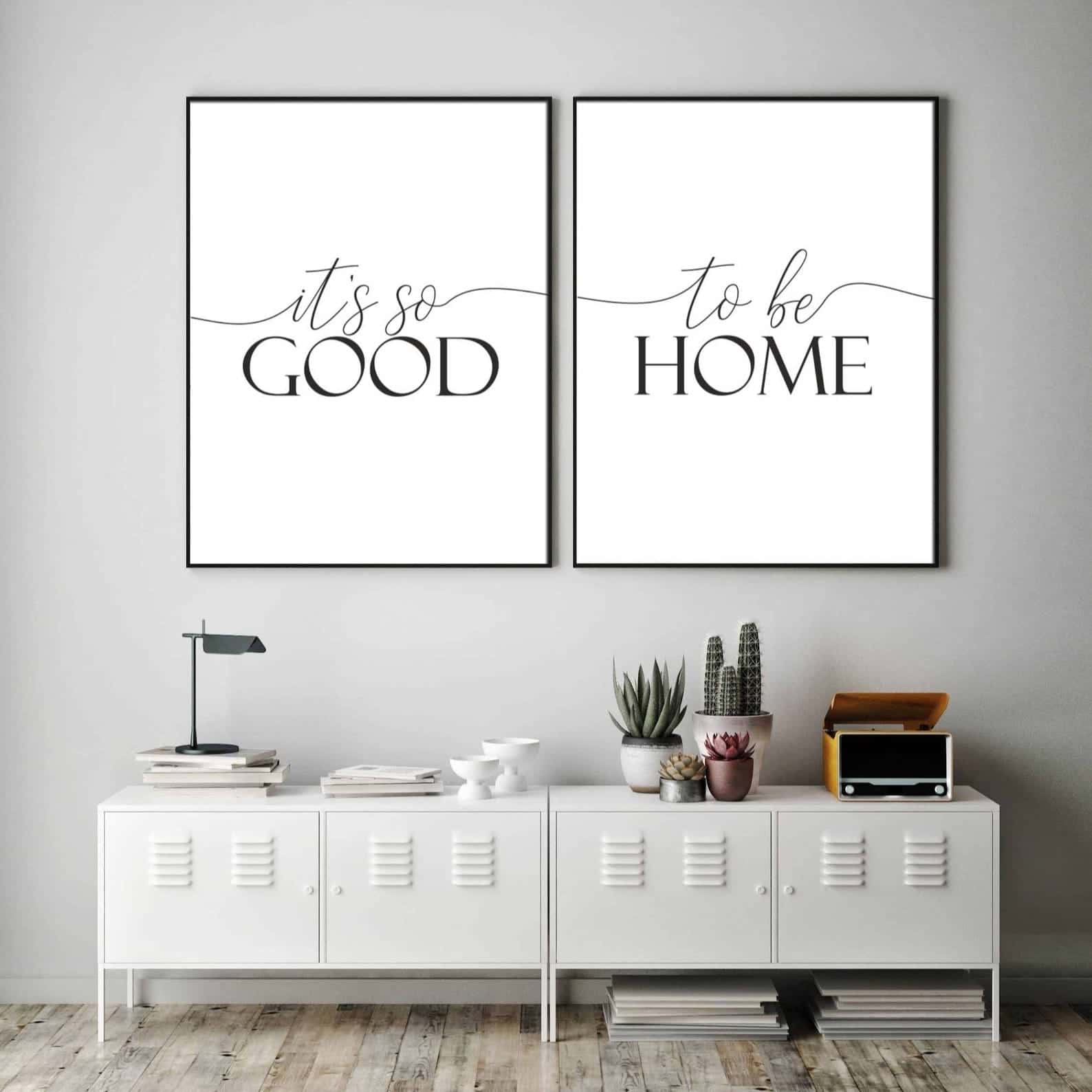 It's So Good To Be Home | Gift for Family | Gift for Wedding or Couples | Duo Set, A2 at XILEF Art