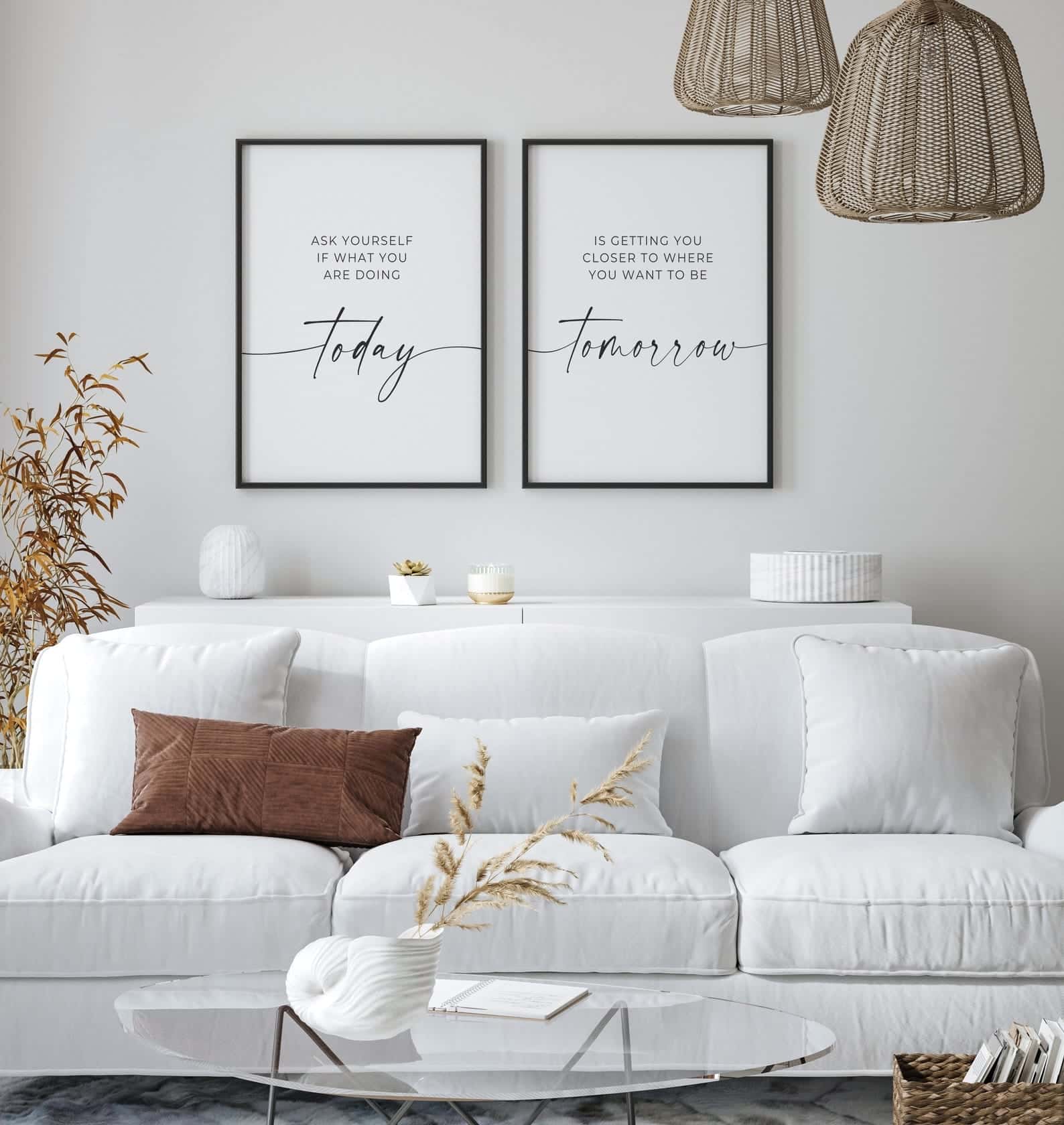 Do Today to Be Tomorrow Artwork | Inspirational Wall Art | Single, A2 at XILEF Art