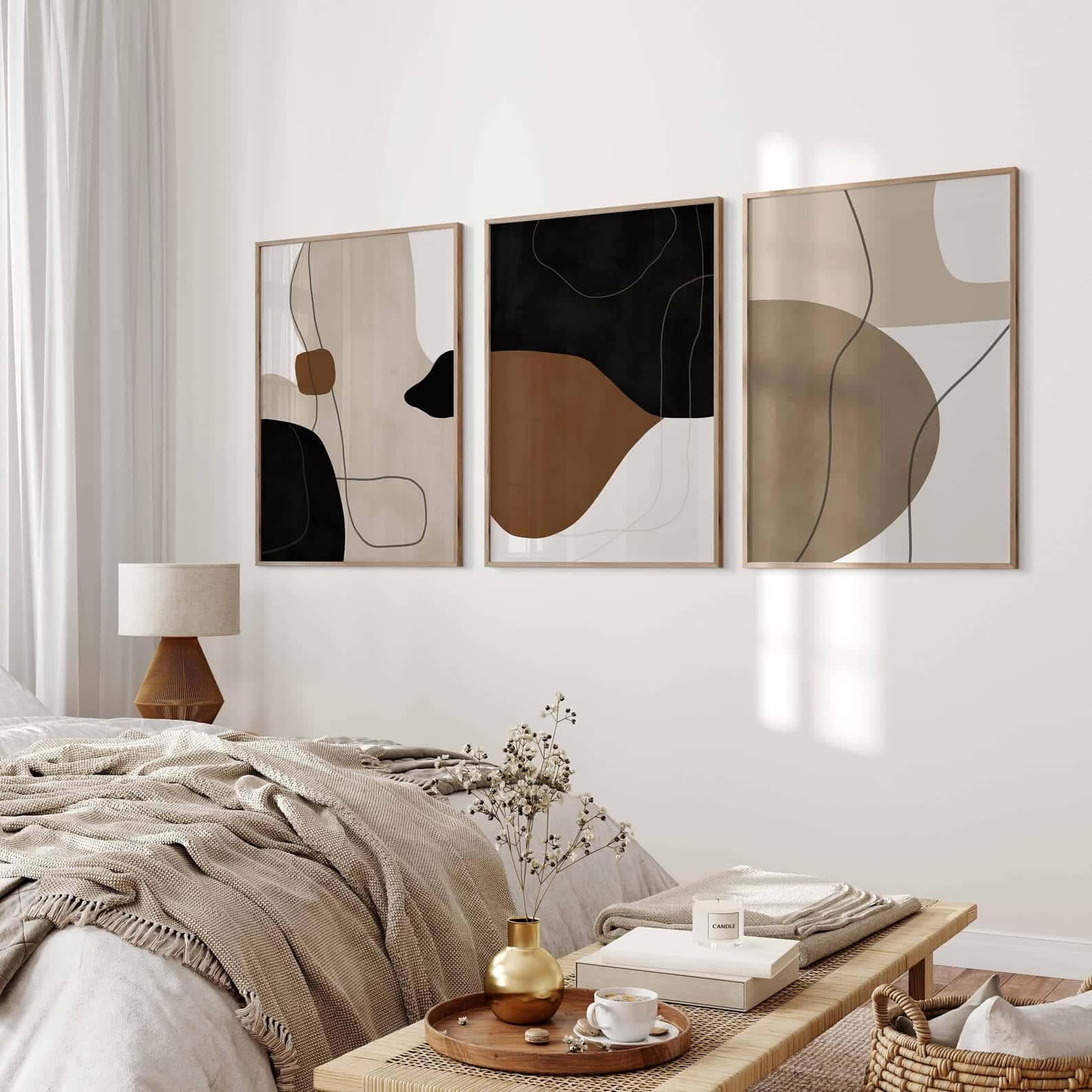Abstract Artwork | Modern Wall Art Style | Trio, A2 at XILEF Art