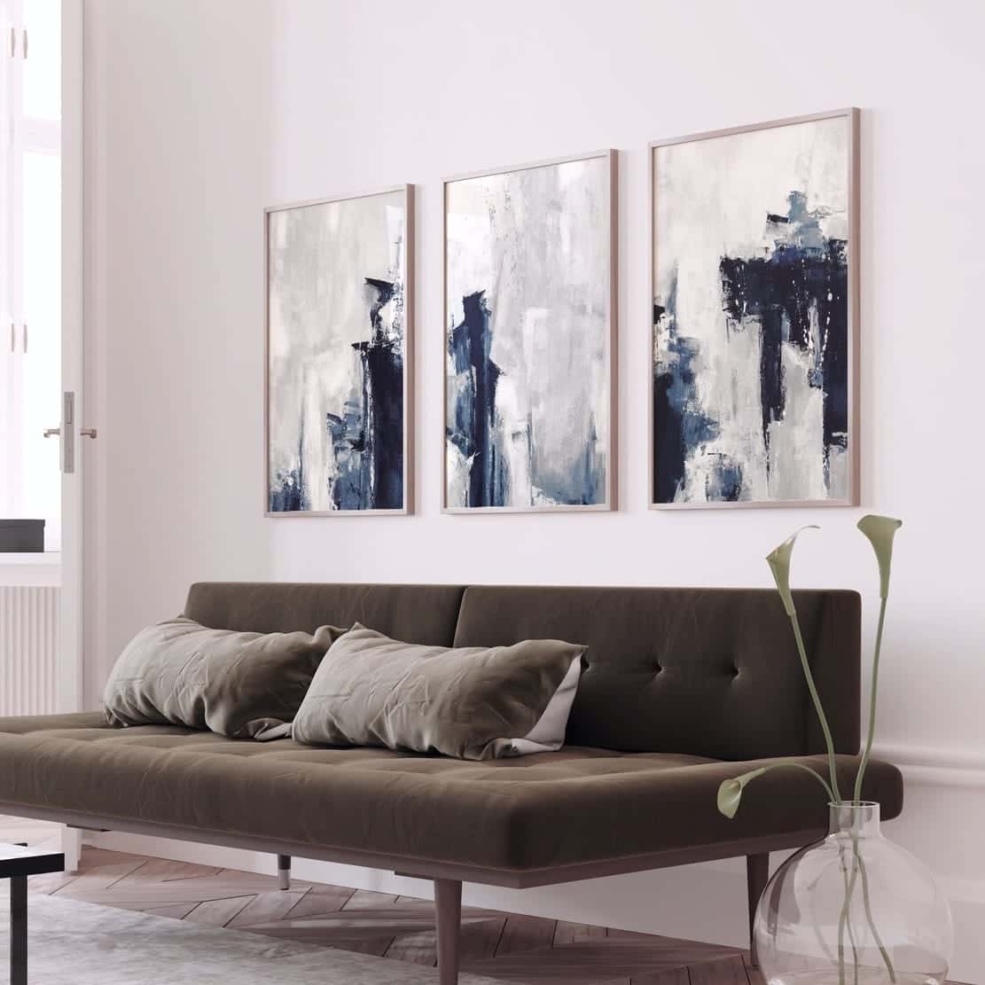 Abstract Artwork | Modern Wall Art Style | Trio, A2 at XILEF Art