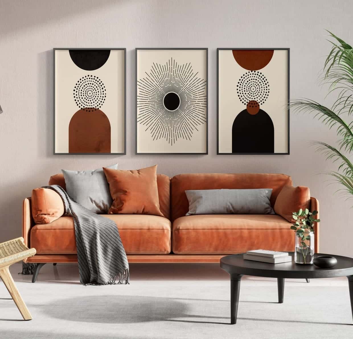 Abstract Artwork | Modern Wall Art Style | Trio, A2 at XILEF Art