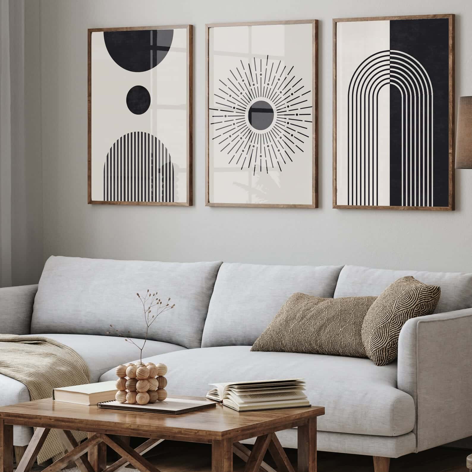 Abstract Artwork | Modern Wall Art Style | Trio, A2 at XILEF Art