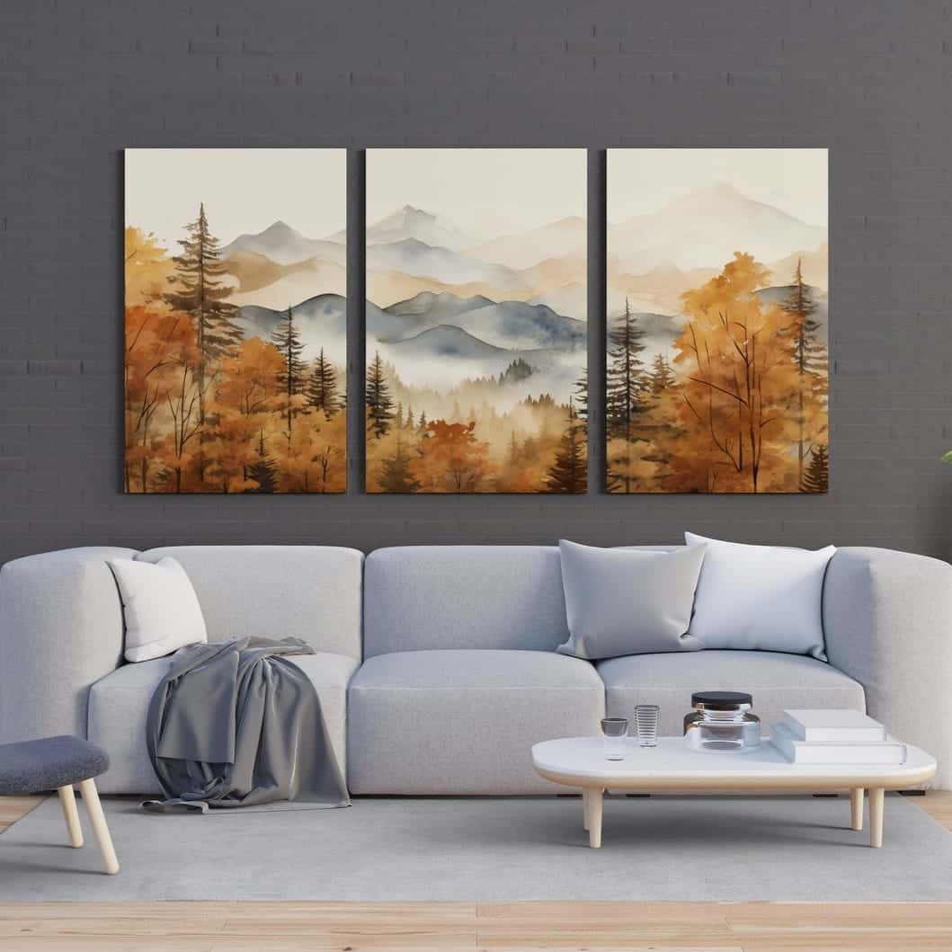 Landscape Artwork | Nature Wall Art | Trio, A2 at XILEF Art