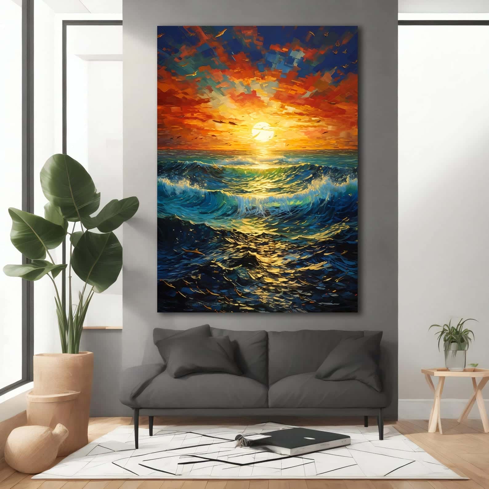 Seascape Artwork | Nature Wall Art | Single, A2 at XILEF Art