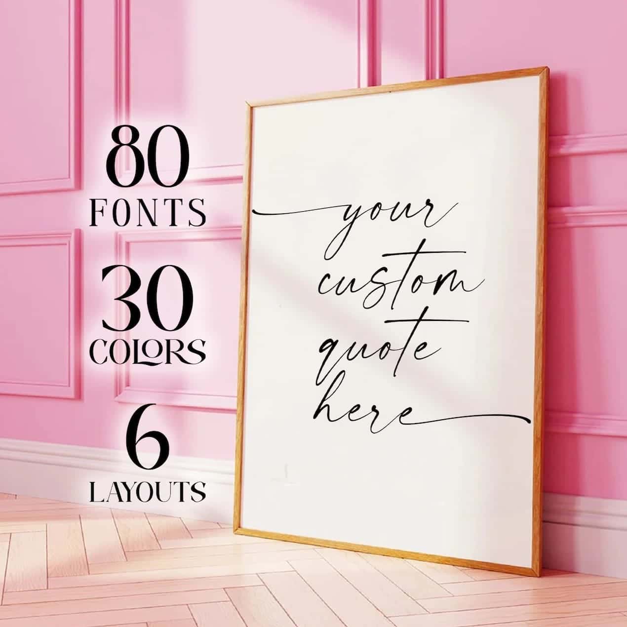 Get Customized Text Artwork, Your Own Special Quote | Any Font, Size, Color & Layout at XILEF Art