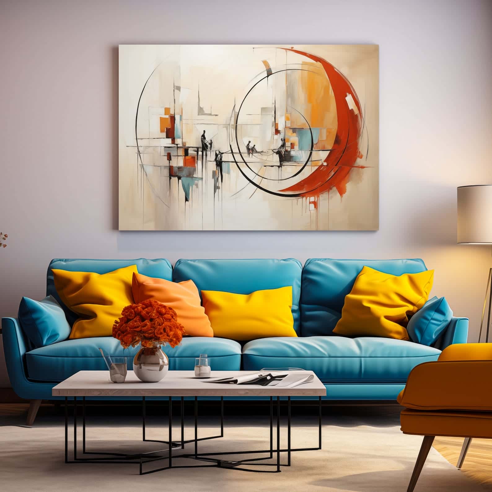 Abstract Artwork | Modern Wall Art Style | Single, A2 at XILEF Art
