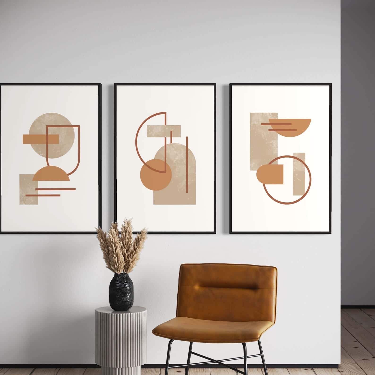 Abstract Artwork | Modern Wall Art Style | Trio, A2 at XILEF Art