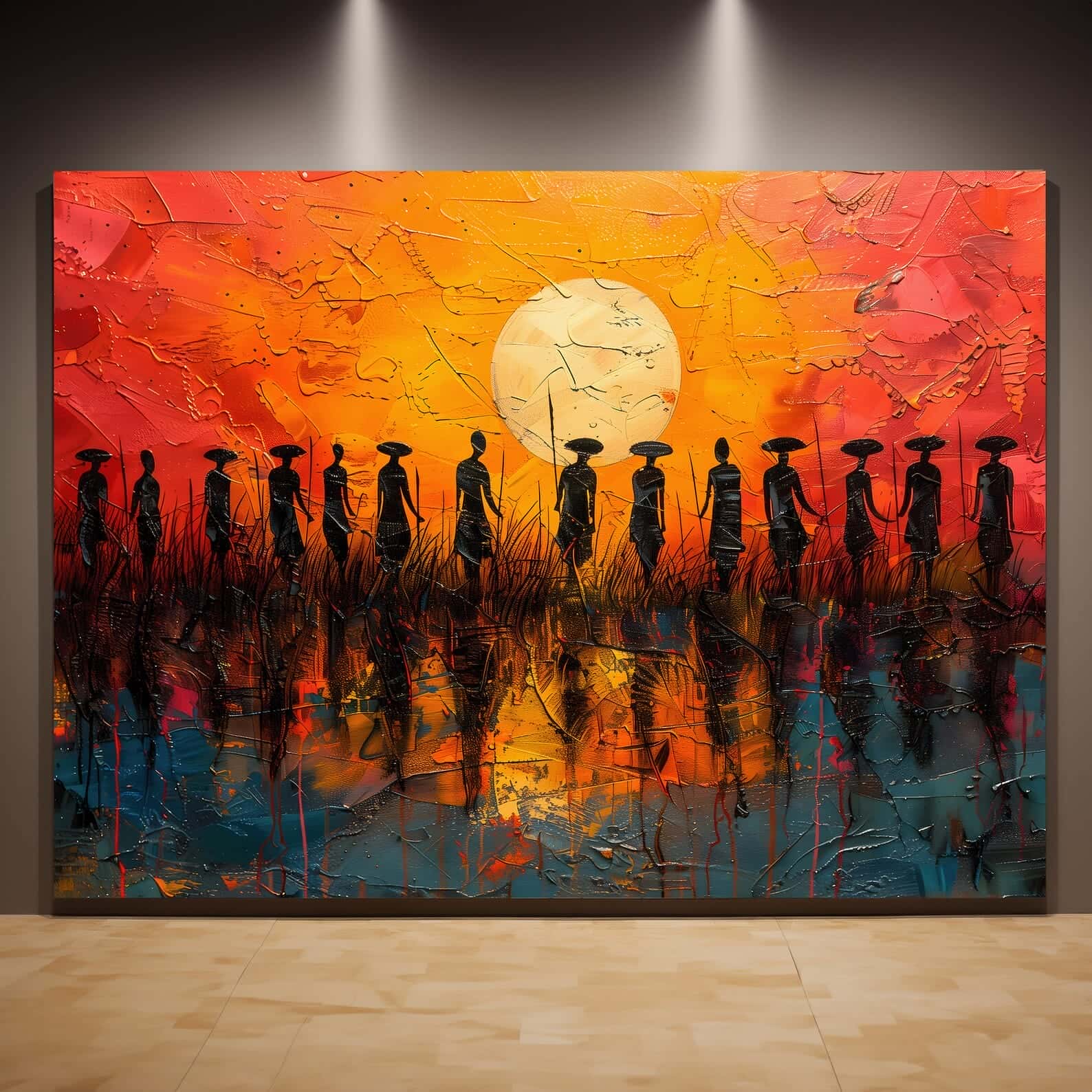 African Artwork | Afrocentric Wall Art | A2 at XILEF Art