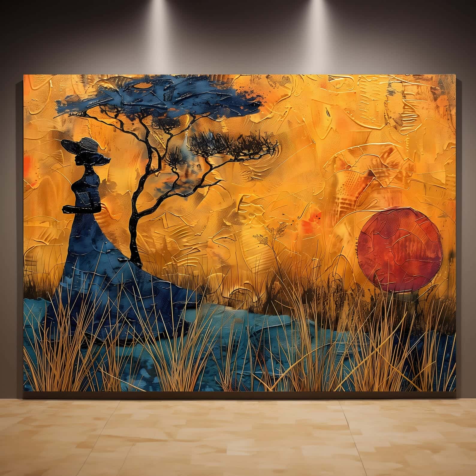 African Artwork | Afrocentric Wall Art | A2 at XILEF Art