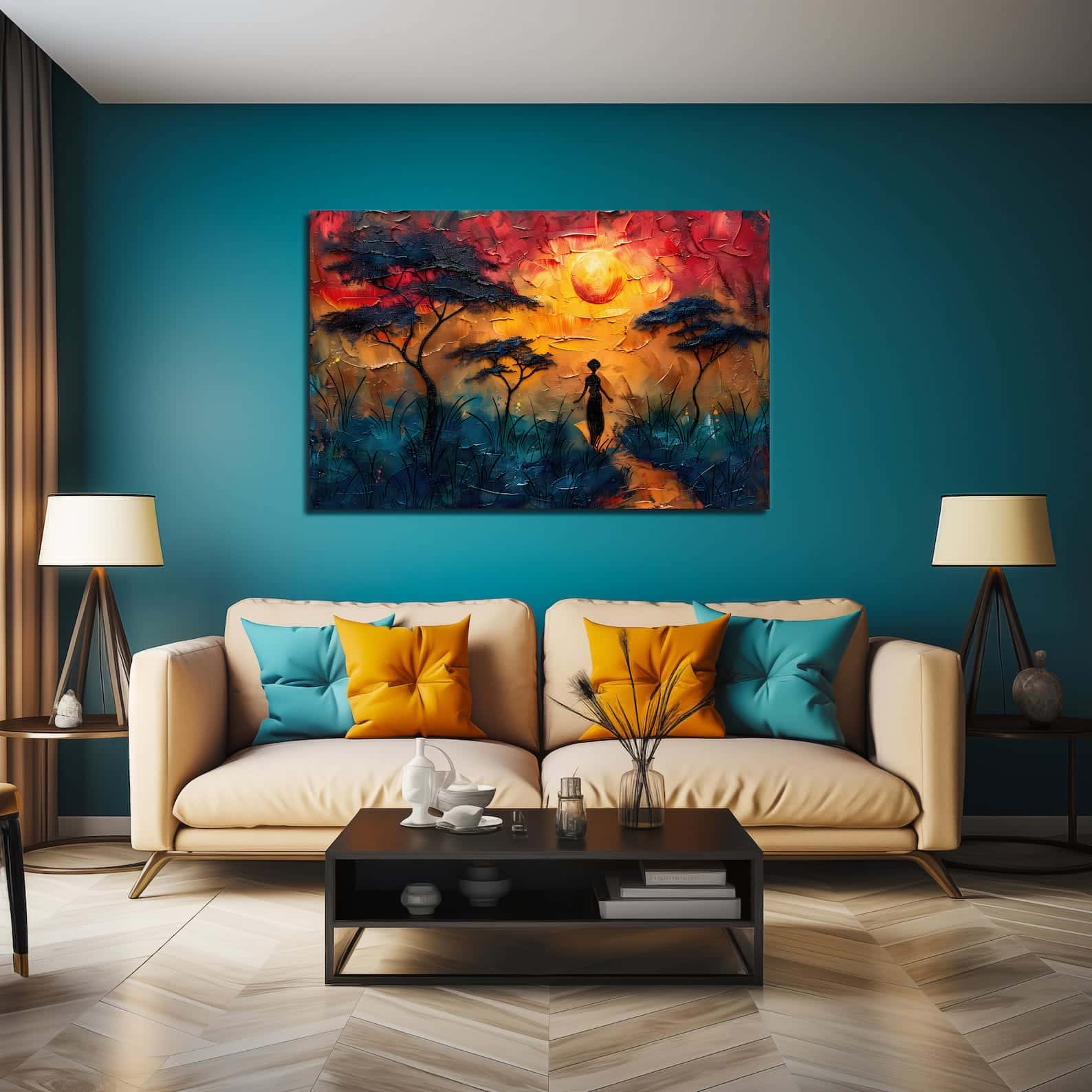 African Artwork | Afrocentric Wall Art | A2 at XILEF Art