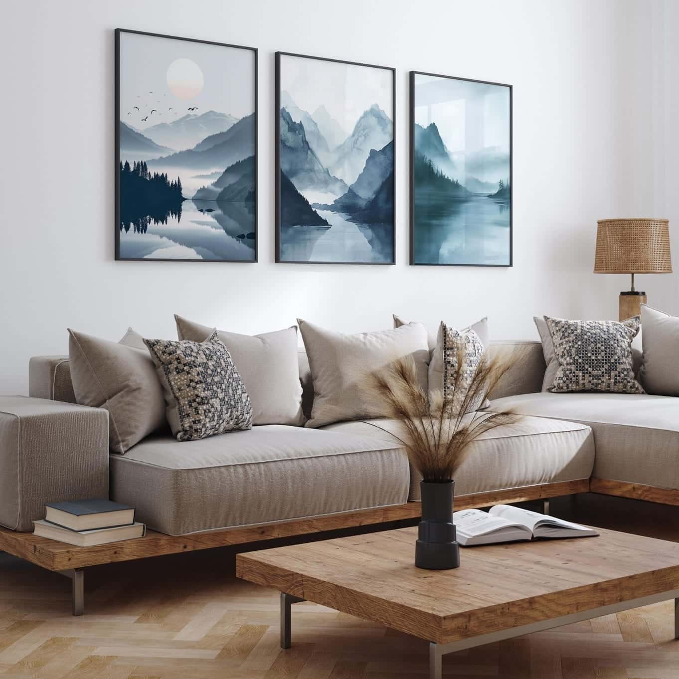 Landscape Artwork | Nature Wall Art | Trio, A2 at XILEF Art
