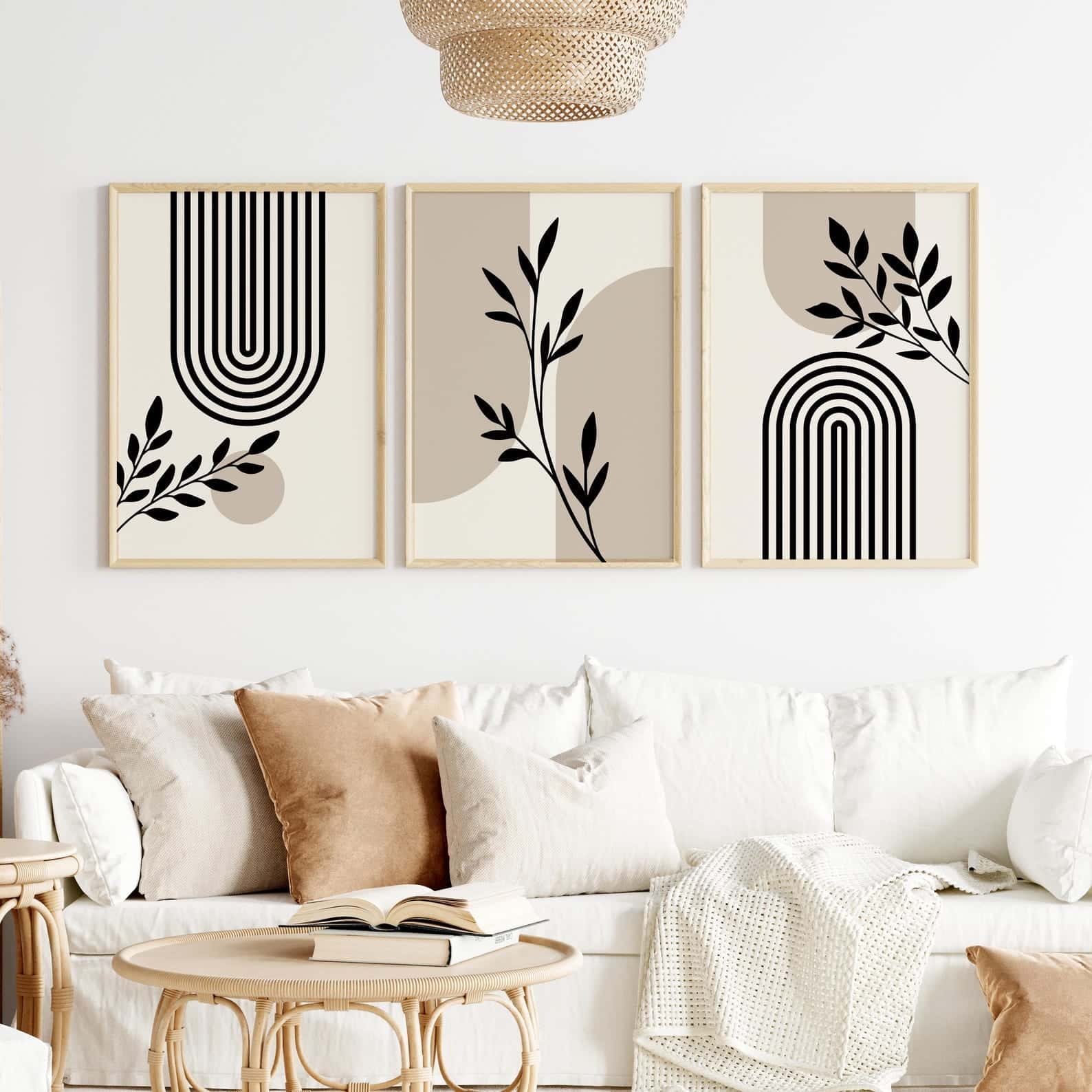 Abstract Artwork | Modern Wall Art Style | Trio, A2 at XILEF Art