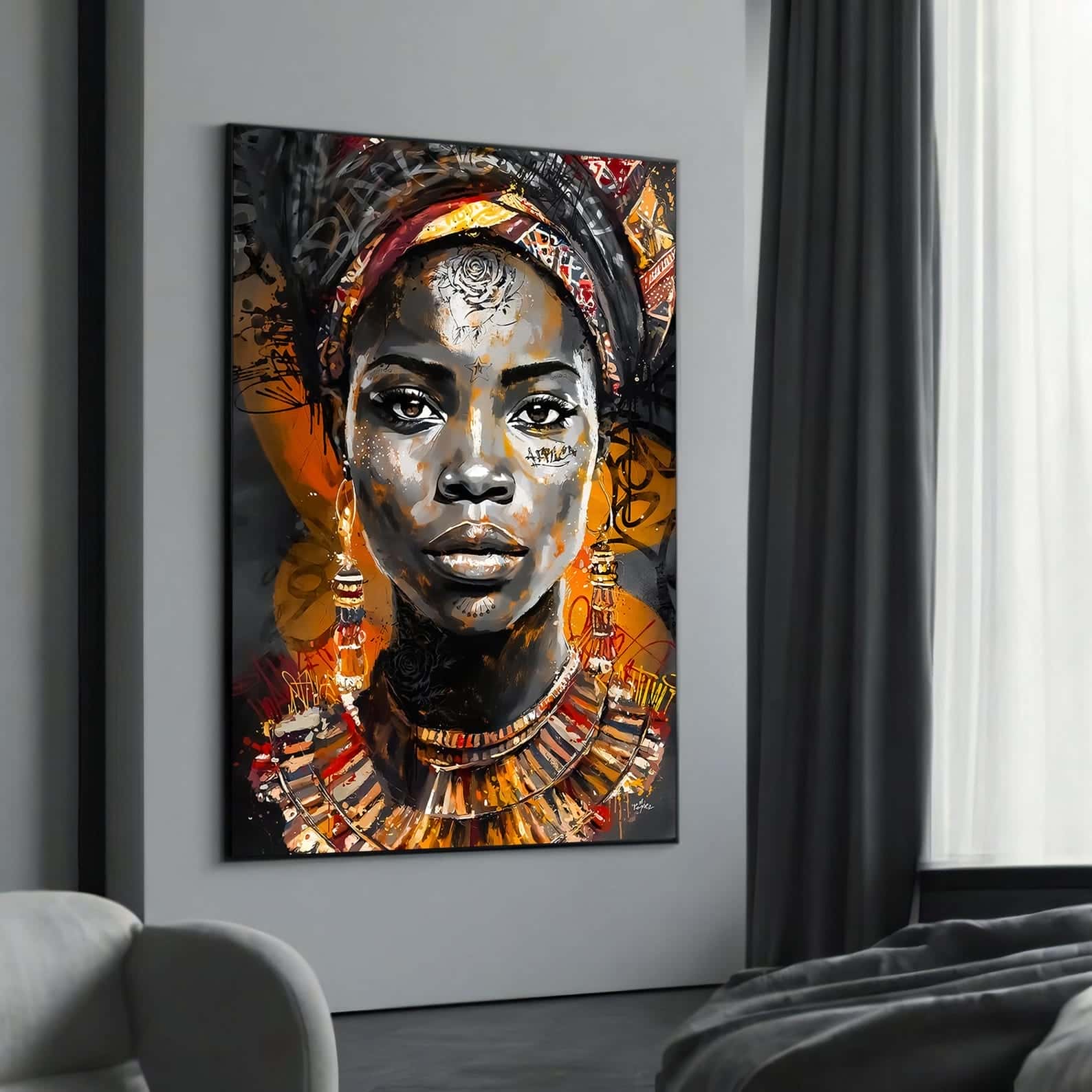 African Artwork | Afrocentric Wall Art | A2 at XILEF Art