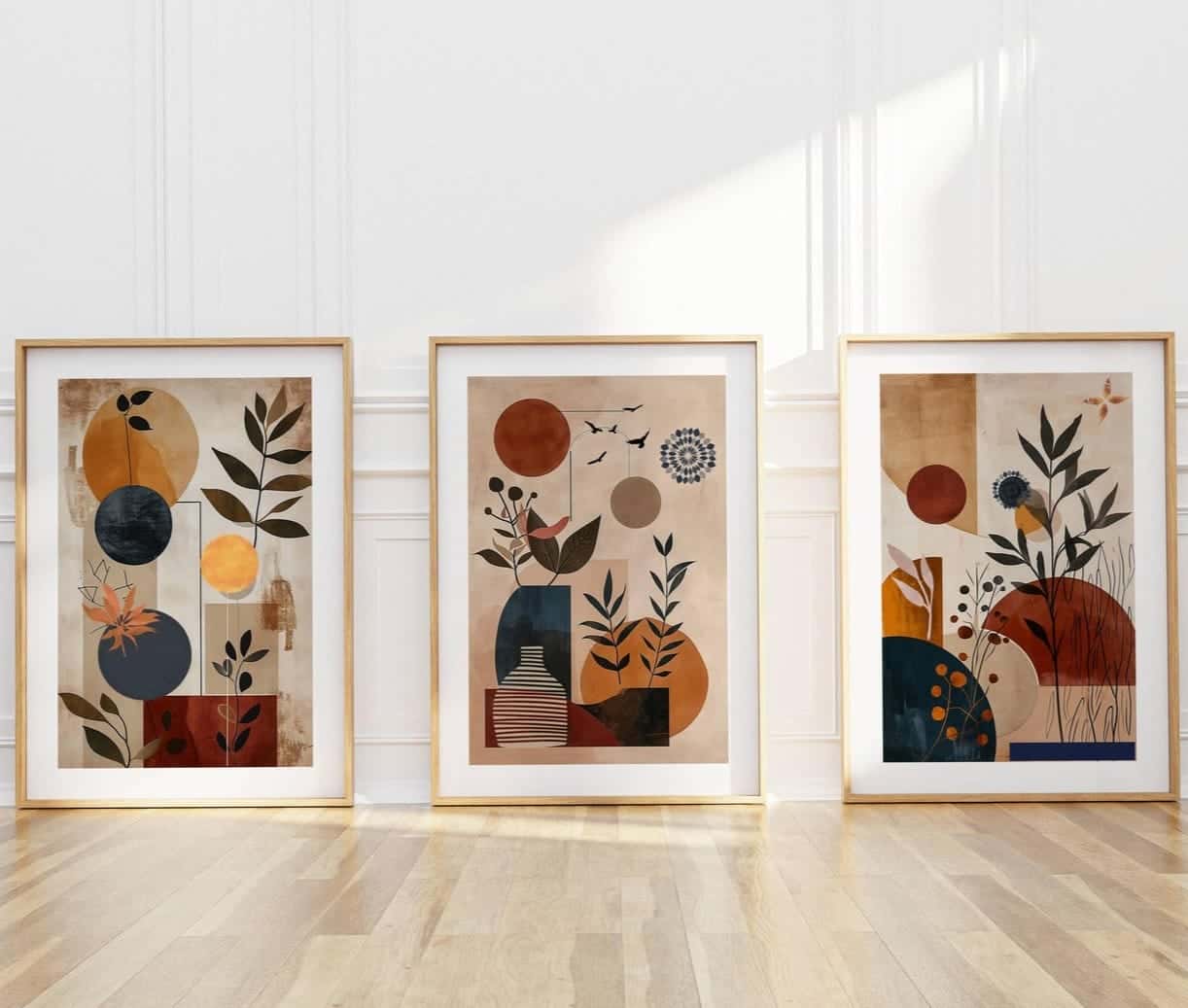 Abstract Artwork | Modern Wall Art Style | Trio, A2 at XILEF Art