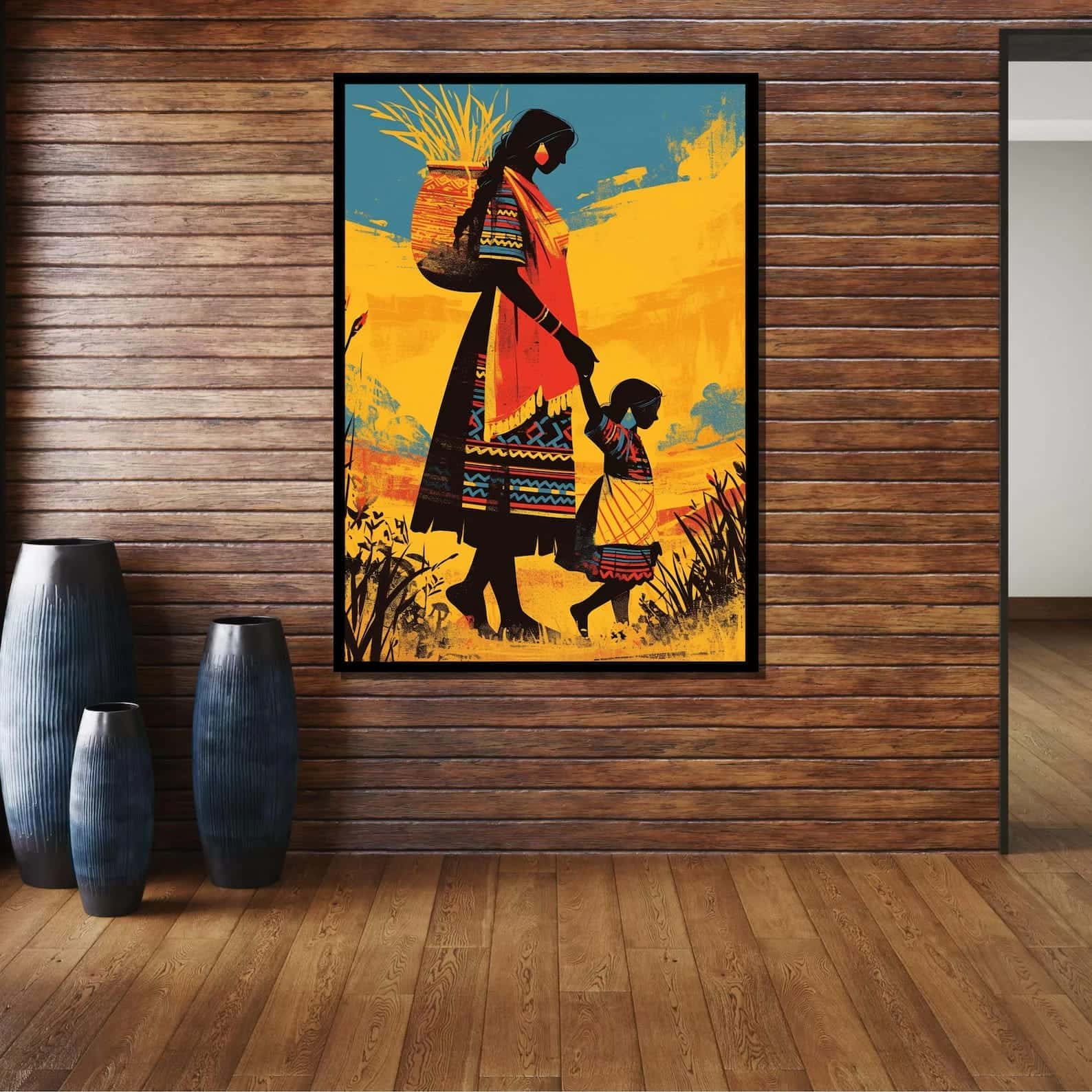 African Artwork | Afrocentric Wall Art | A2 at XILEF Art