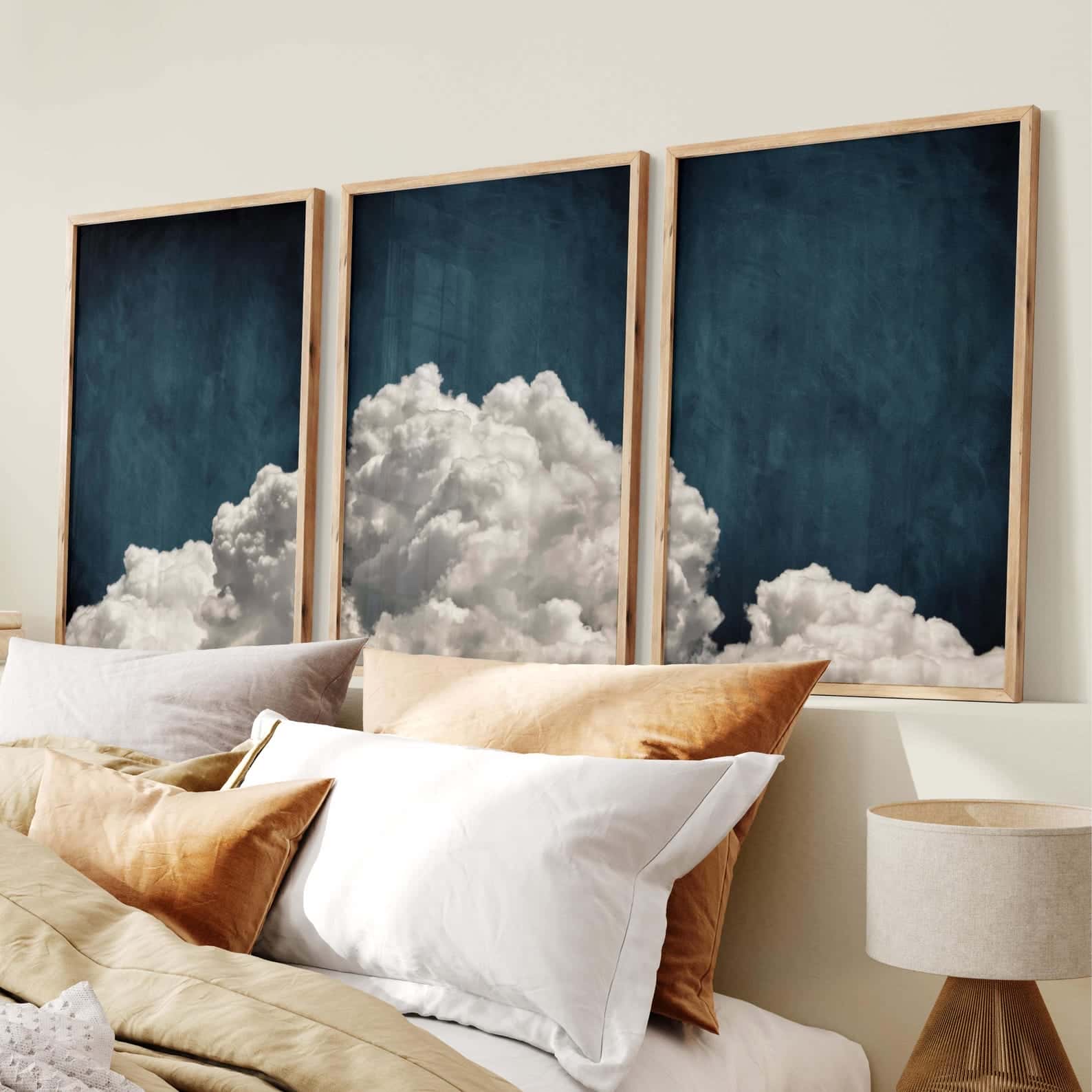 Sky and Clouds Artwork | Nature Wall Art | Trio, A2 at XILEF Art