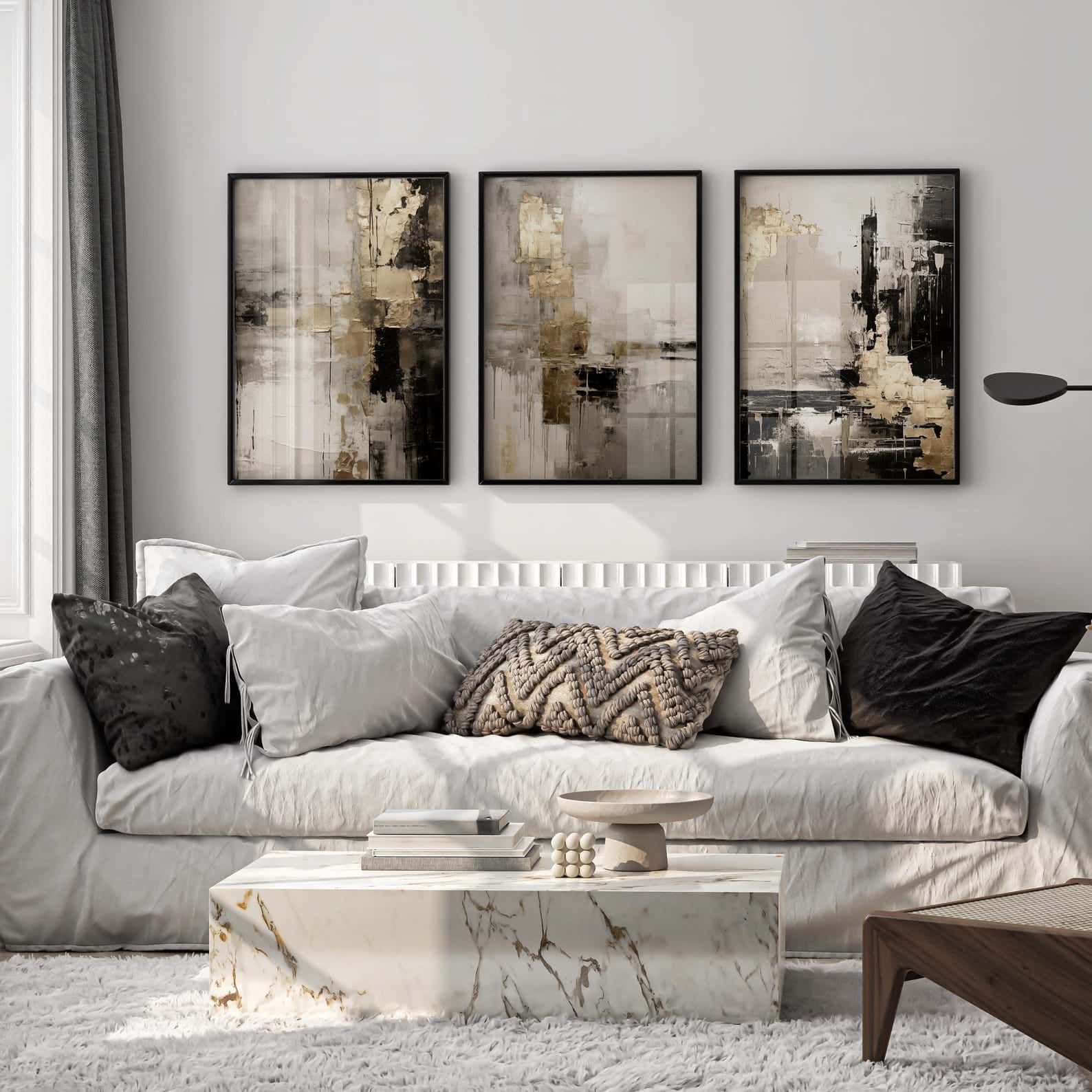 Abstract Artwork | Modern Wall Art Style | Trio, A2 at XILEF Art