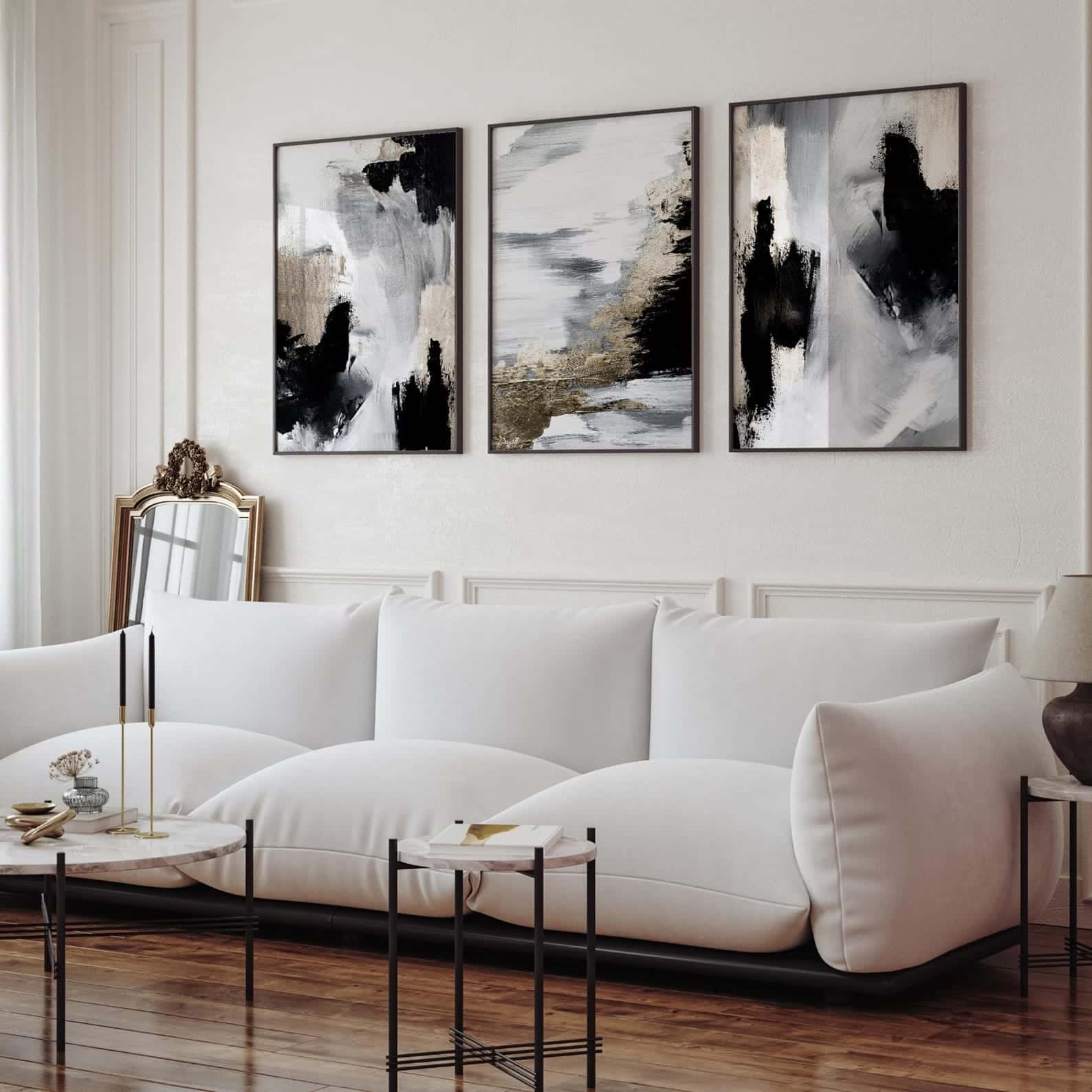 Abstract Artwork | Modern Wall Art Style | Trio, A2 at XILEF Art