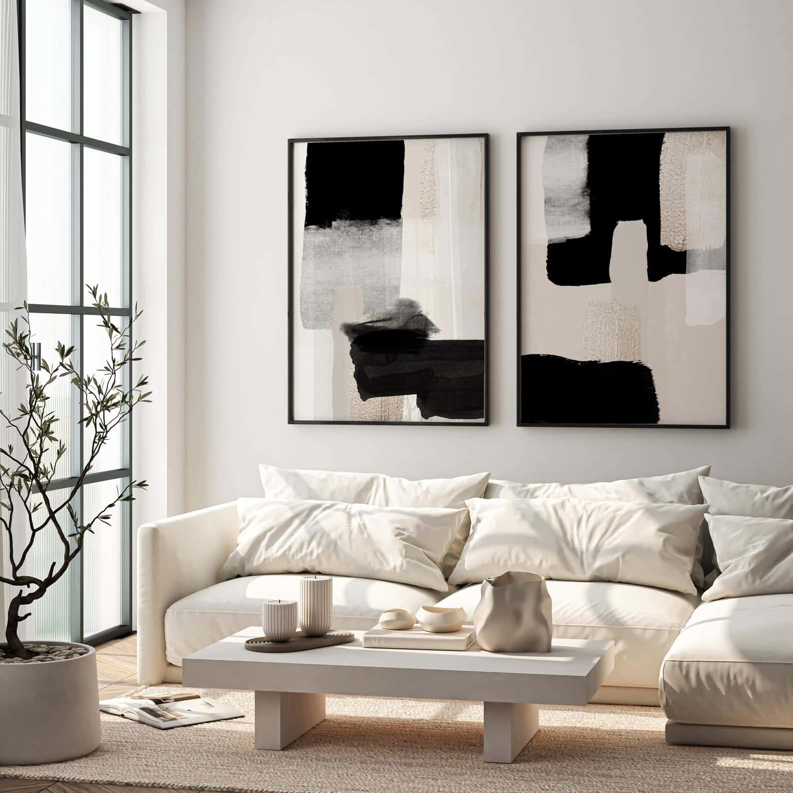 Abstract Artwork | Modern Wall Art Style | Duo, A2 at XILEF Art